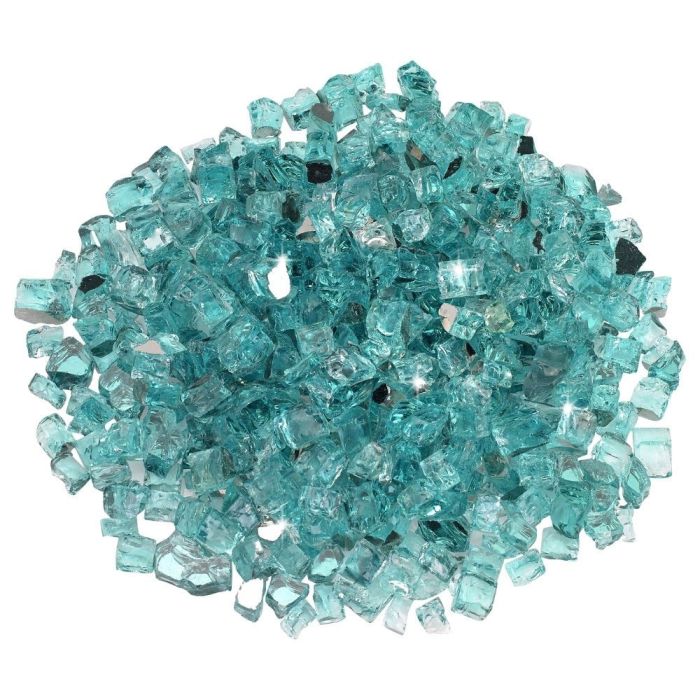 Fire by Design ARFG 1/2-Inch Reflective Collection Fire Glass, 10 lb, Azuria Reflective