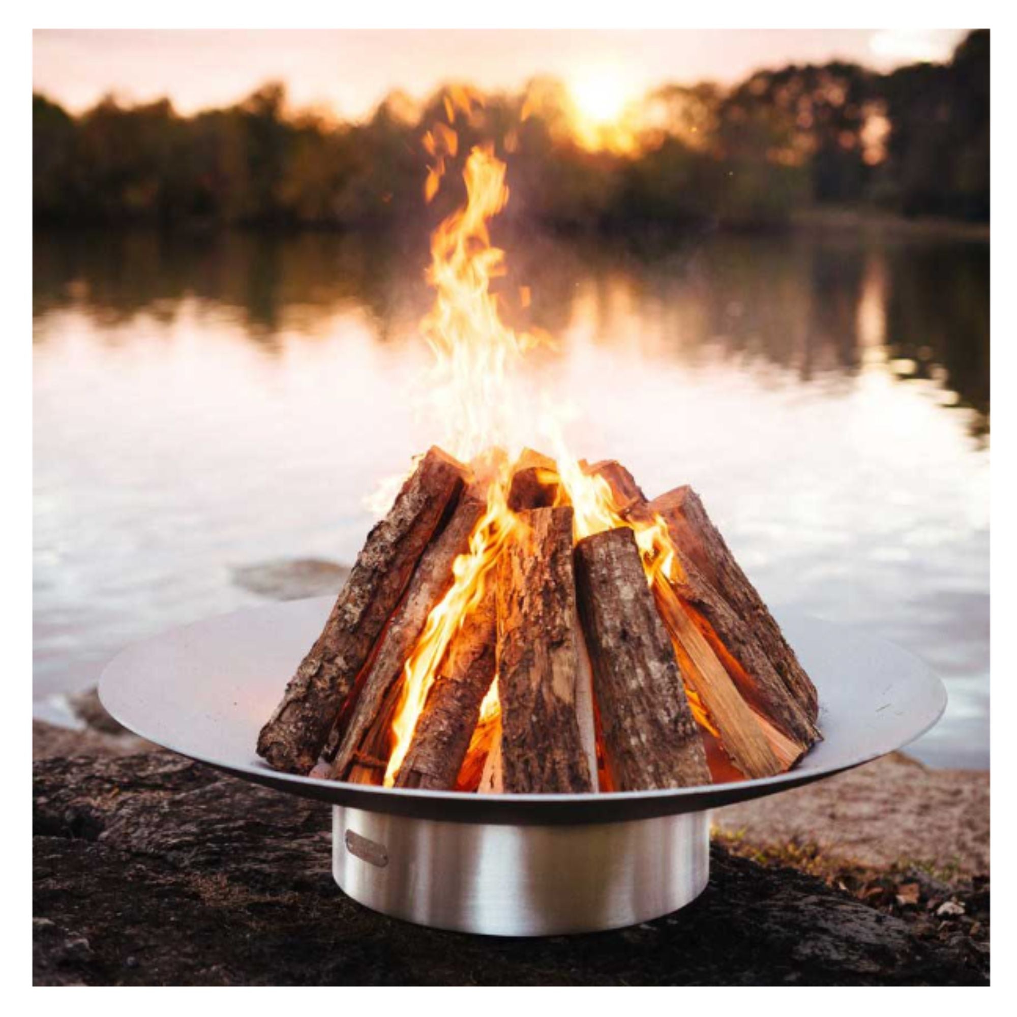 Fire Pit Art Bella Vita Wood Fire Pit, 70 Inch