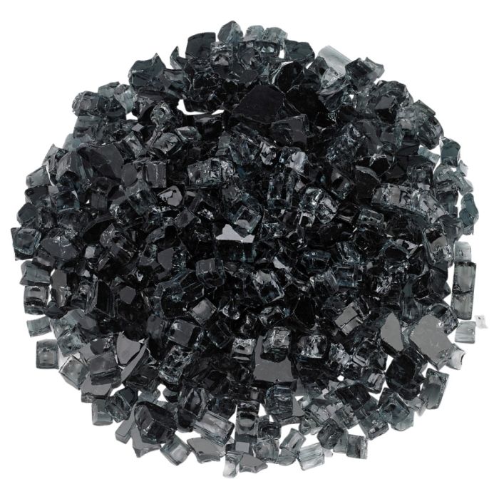 Fire by Design BLFG 1/2-Inch, Classic Collection Fire Glass, 10 lb, Black