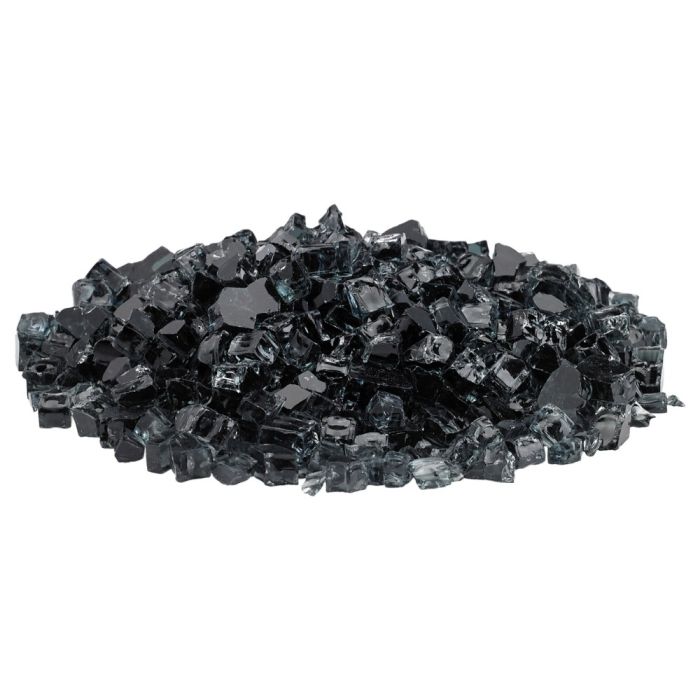 Fire by Design BLFG 1/2-Inch, Classic Collection Fire Glass, 10 lb, Black