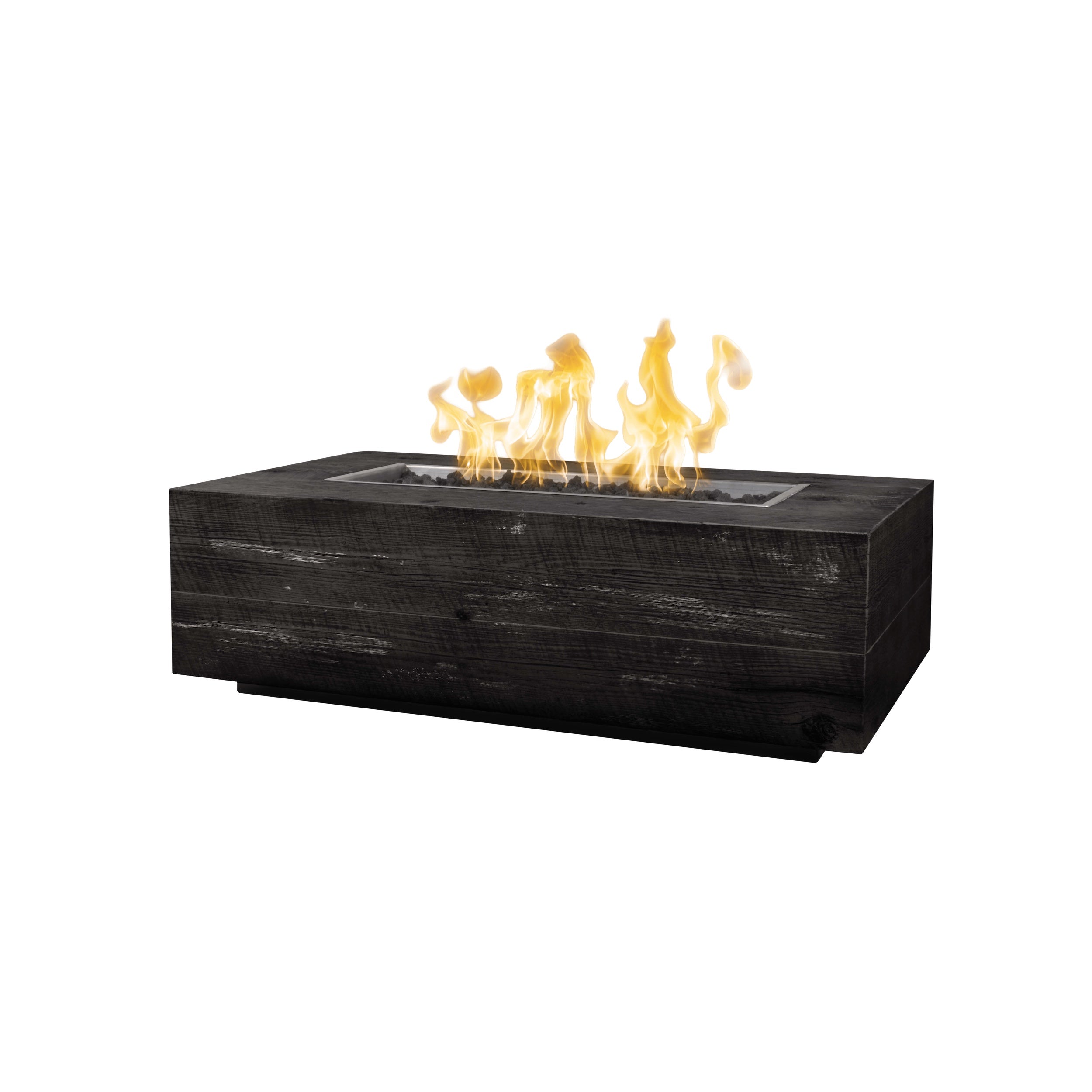 Top Fires by The Outdoor Plus Coronado 60x28-Inches Wood Grain Fire Pit