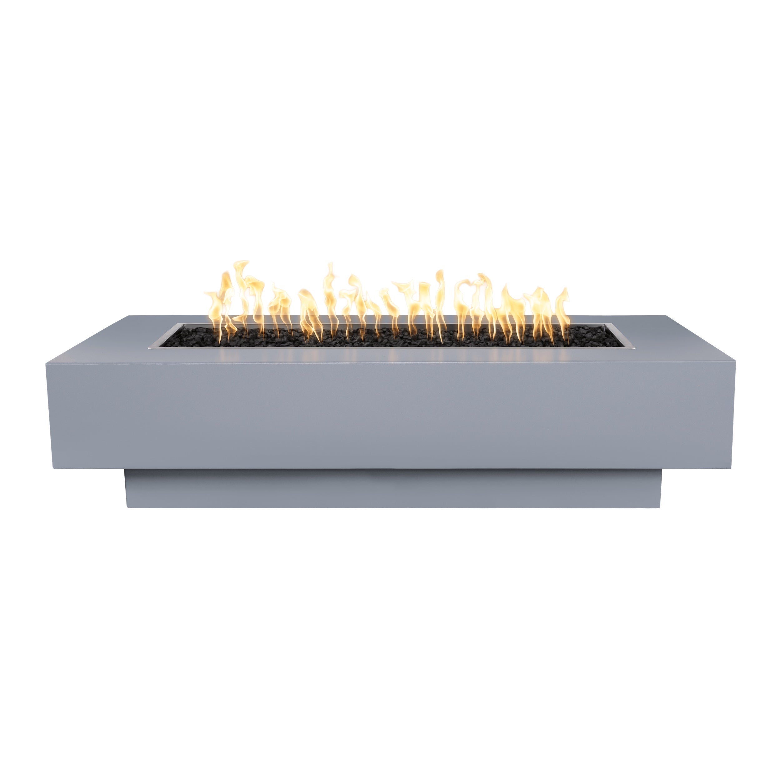 Top Fires by The Outdoor Plus Coronado 84x28-Inch Linear Powder Coated Steel Gas Fire Pit