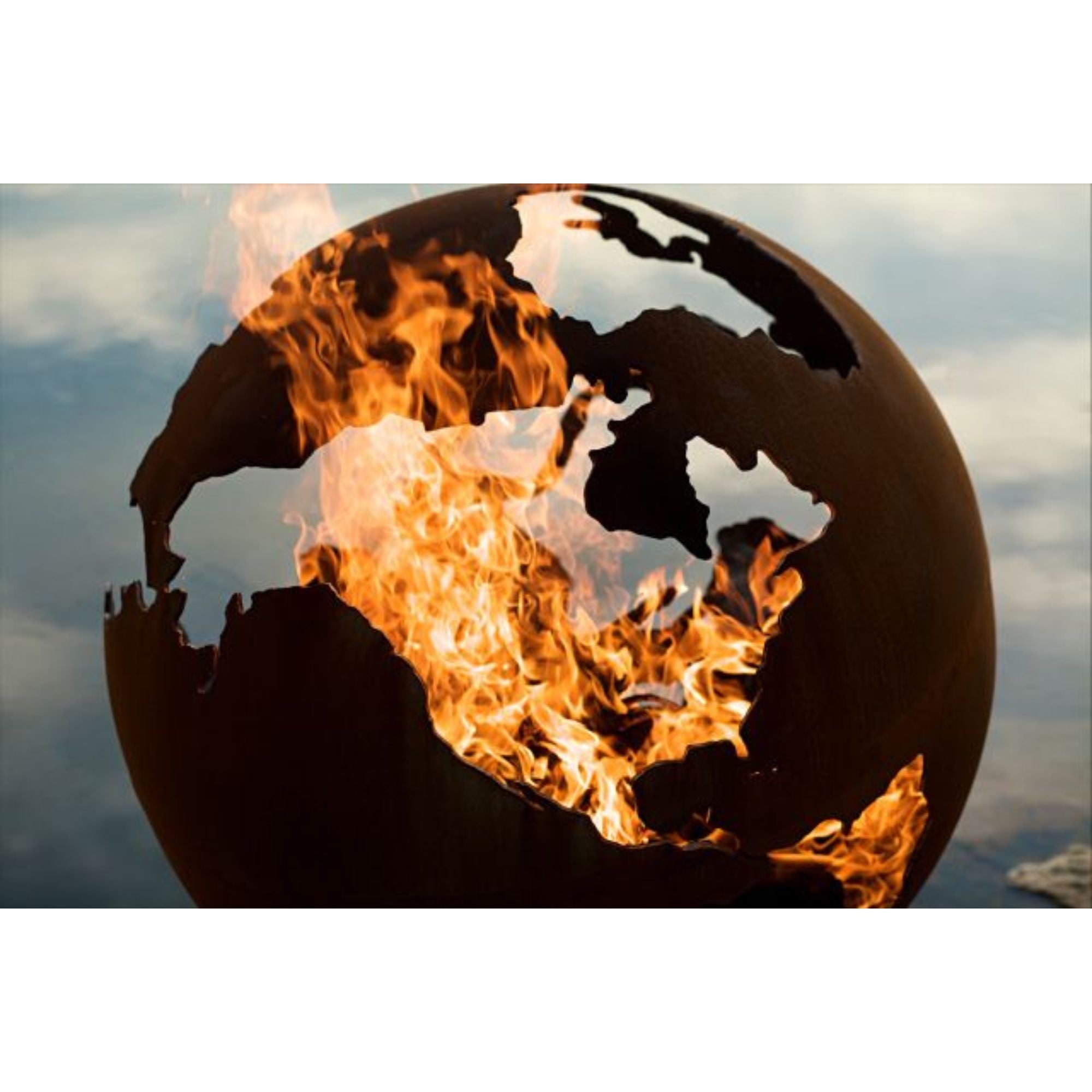 fire pit with flames