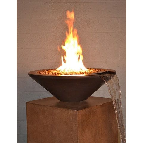 Fire by Design APGRFWB60 Round Geo Essex 60-Inch Fire and Water Bowl