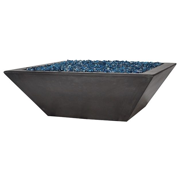 Fire by Design APGLSQFB36 Geo Low Square 36-Inch Fire Bowl