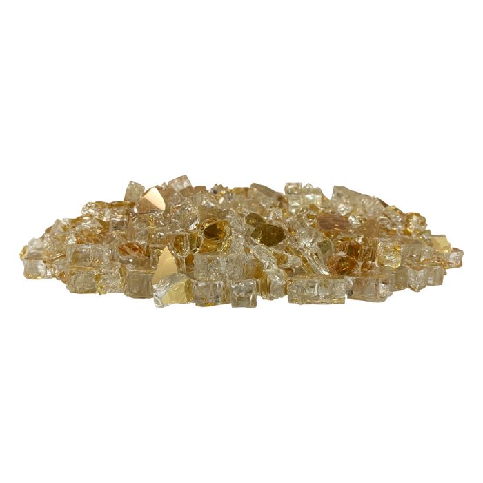 Fire by Design GORFG 1/2-Inch Reflective Collection Fire Glass, 10 lb, Gold Reflective