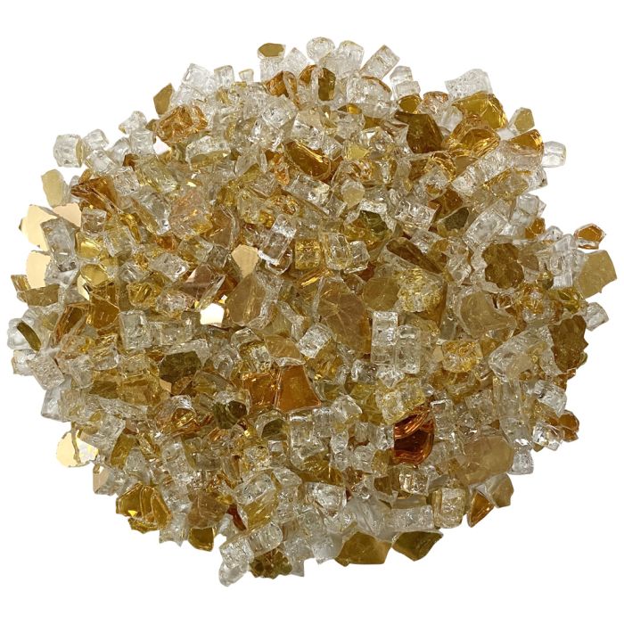 Fire by Design GORFG 1/2-Inch Reflective Collection Fire Glass, 10 lb, Gold Reflective