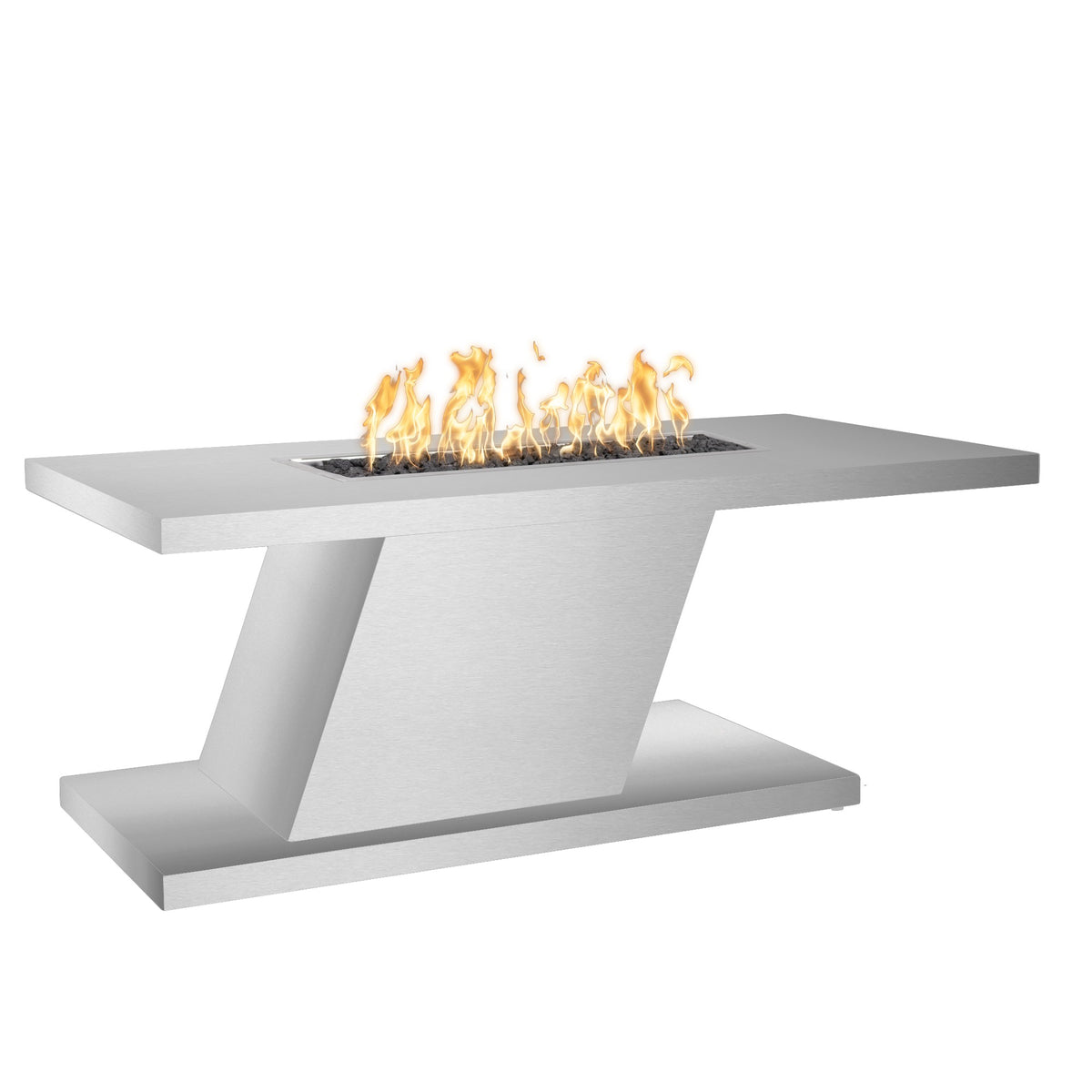 The Outdoor Plus Imperial Fire Pit - Stainless Steel - 24" Tall
