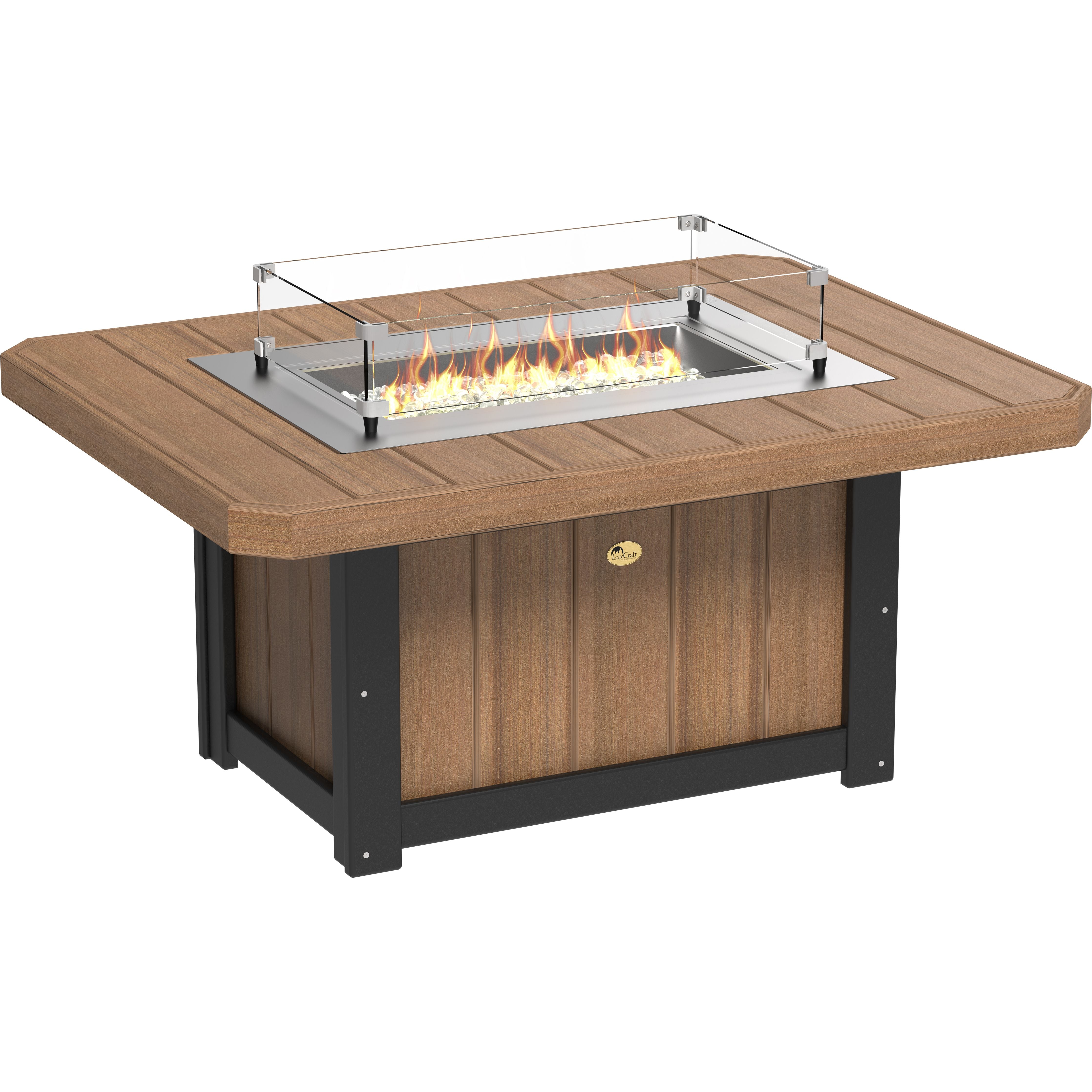 LuxCraft Lumin Fire Pit 51 Rectangular
