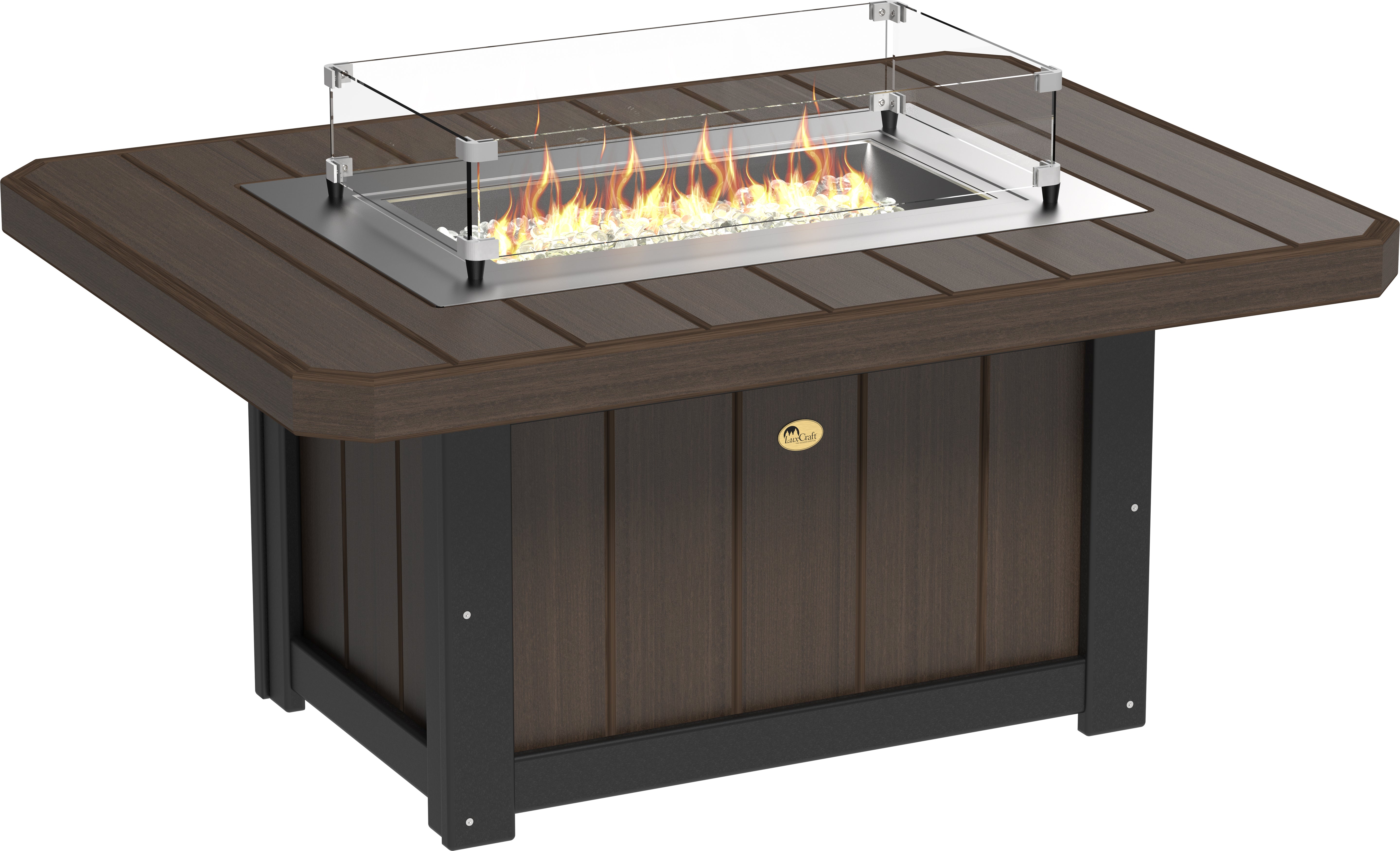 LuxCraft Lumin Fire Pit 51 Rectangular