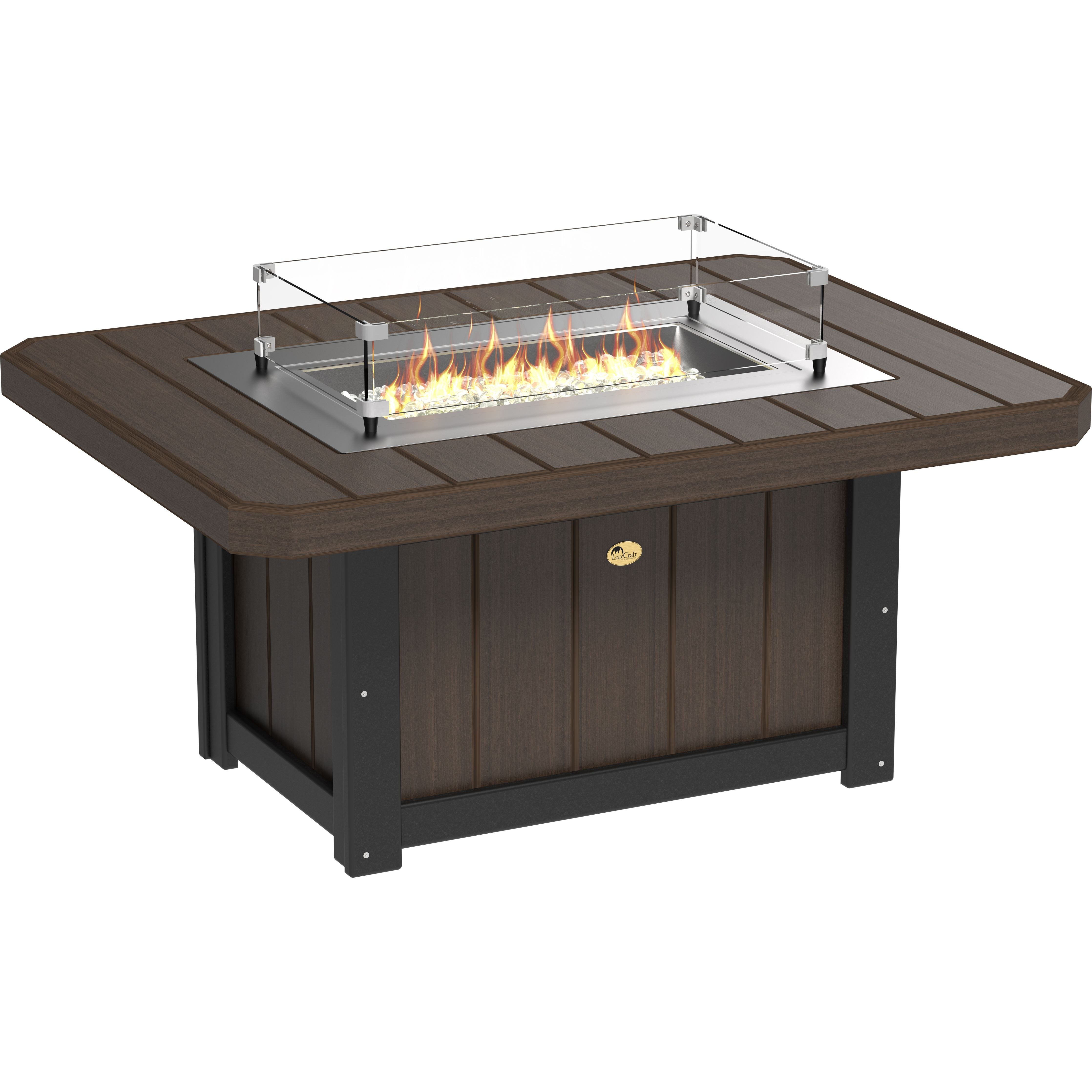 LuxCraft Lumin Fire Pit 51 Rectangular