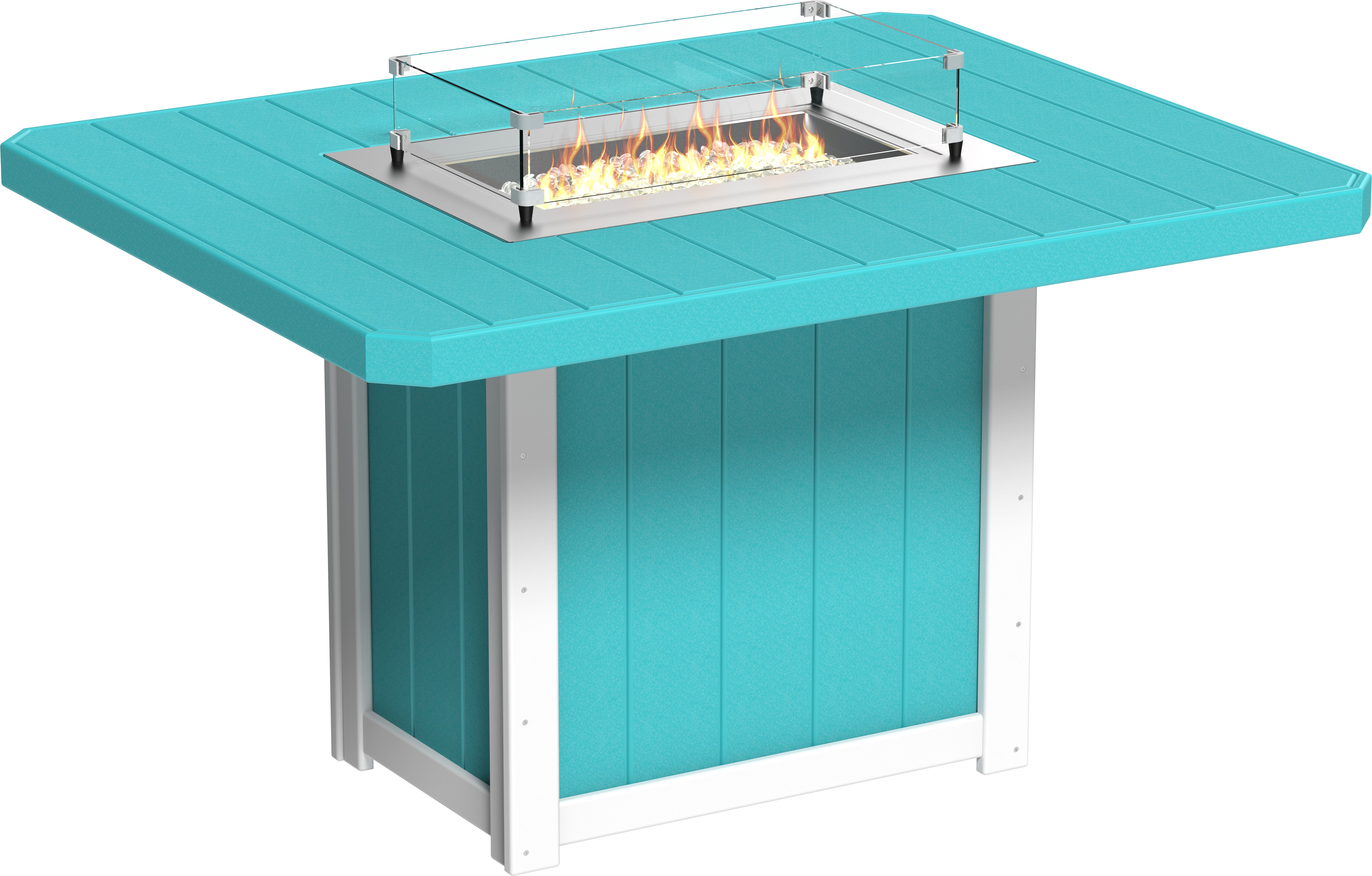 LuxCraft Lumin Fire Table 62 Rectangular