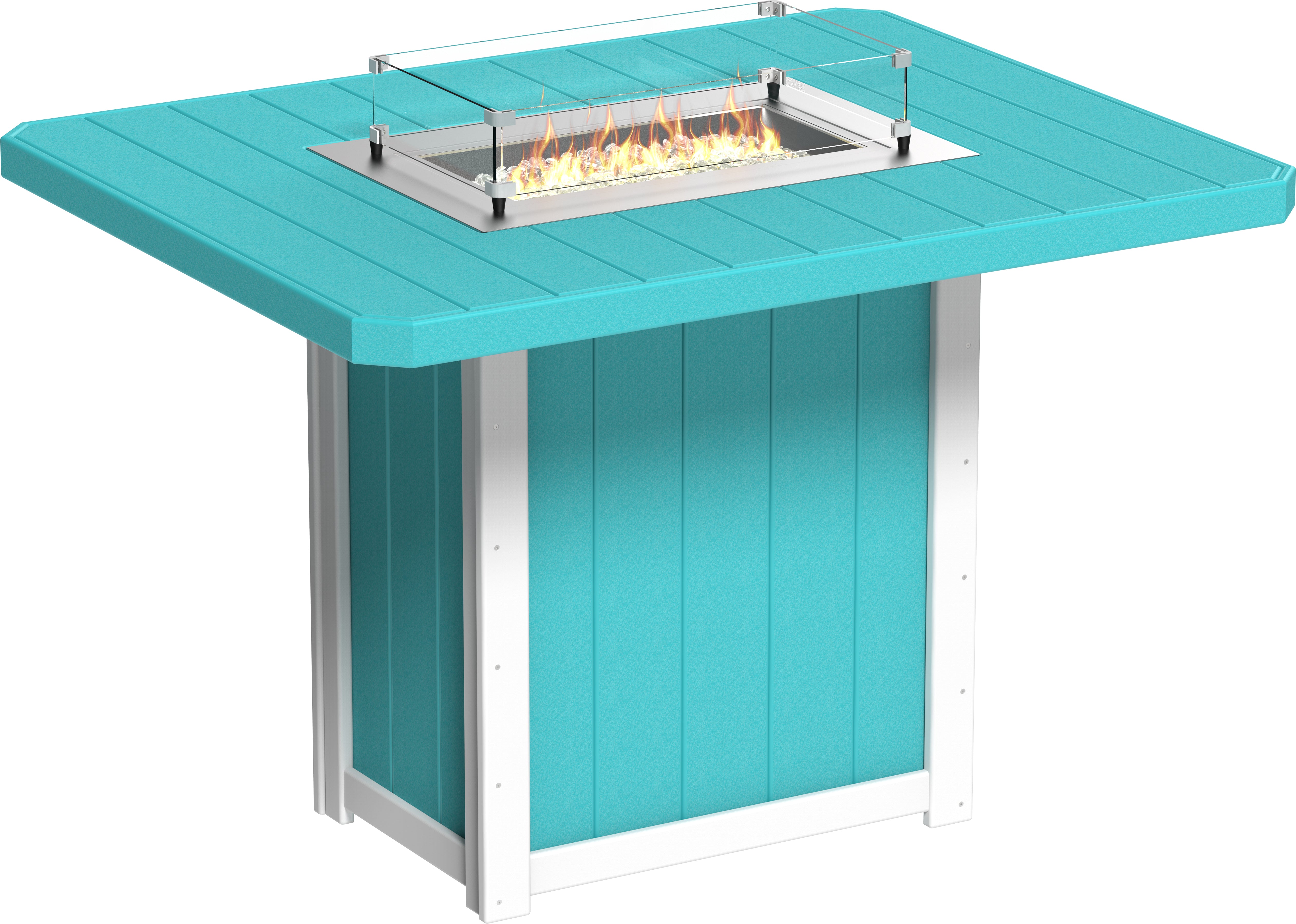 LuxCraft Lumin Fire Table 62 Rectangular