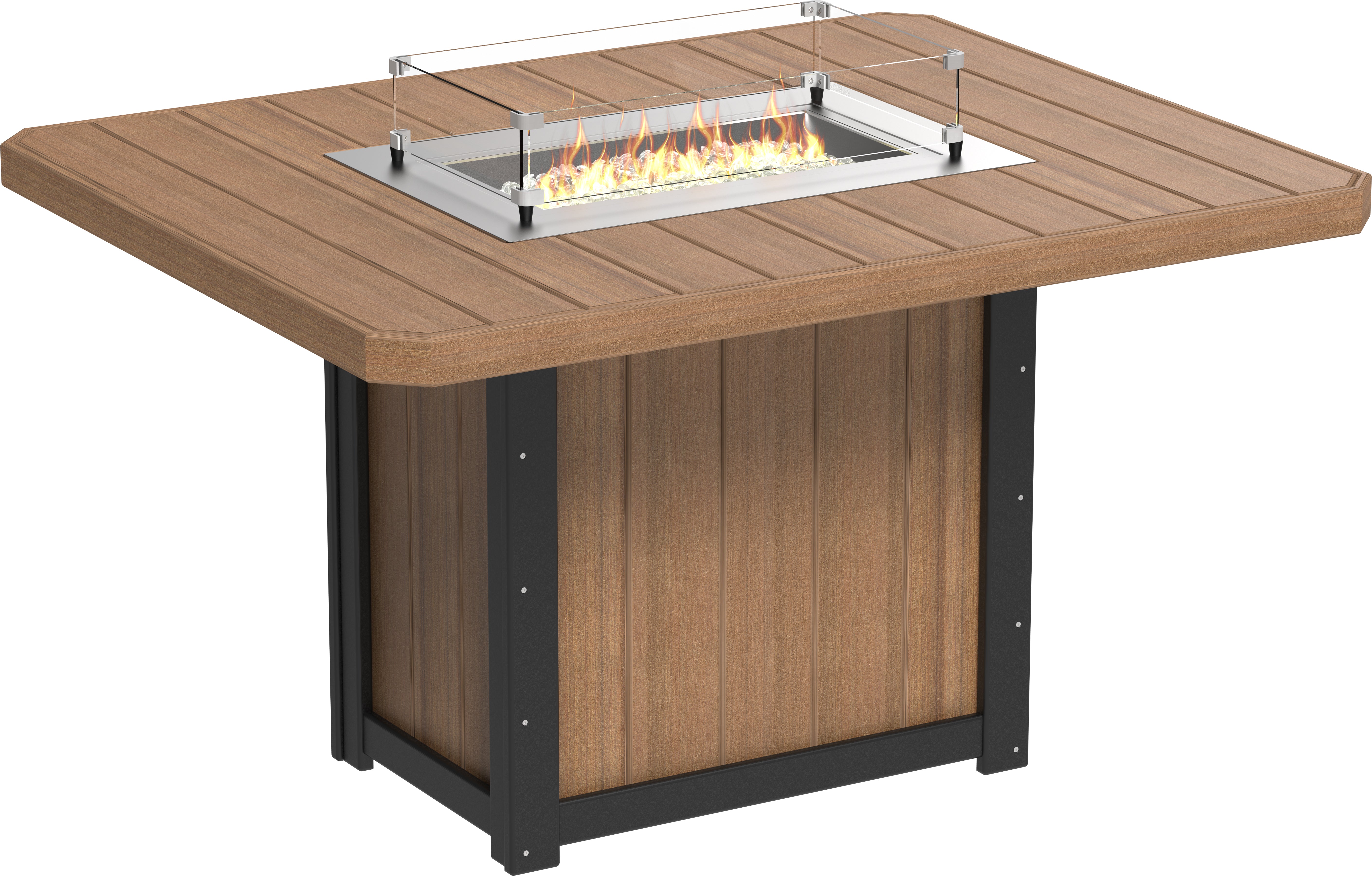 LuxCraft Lumin Fire Table 62 Rectangular