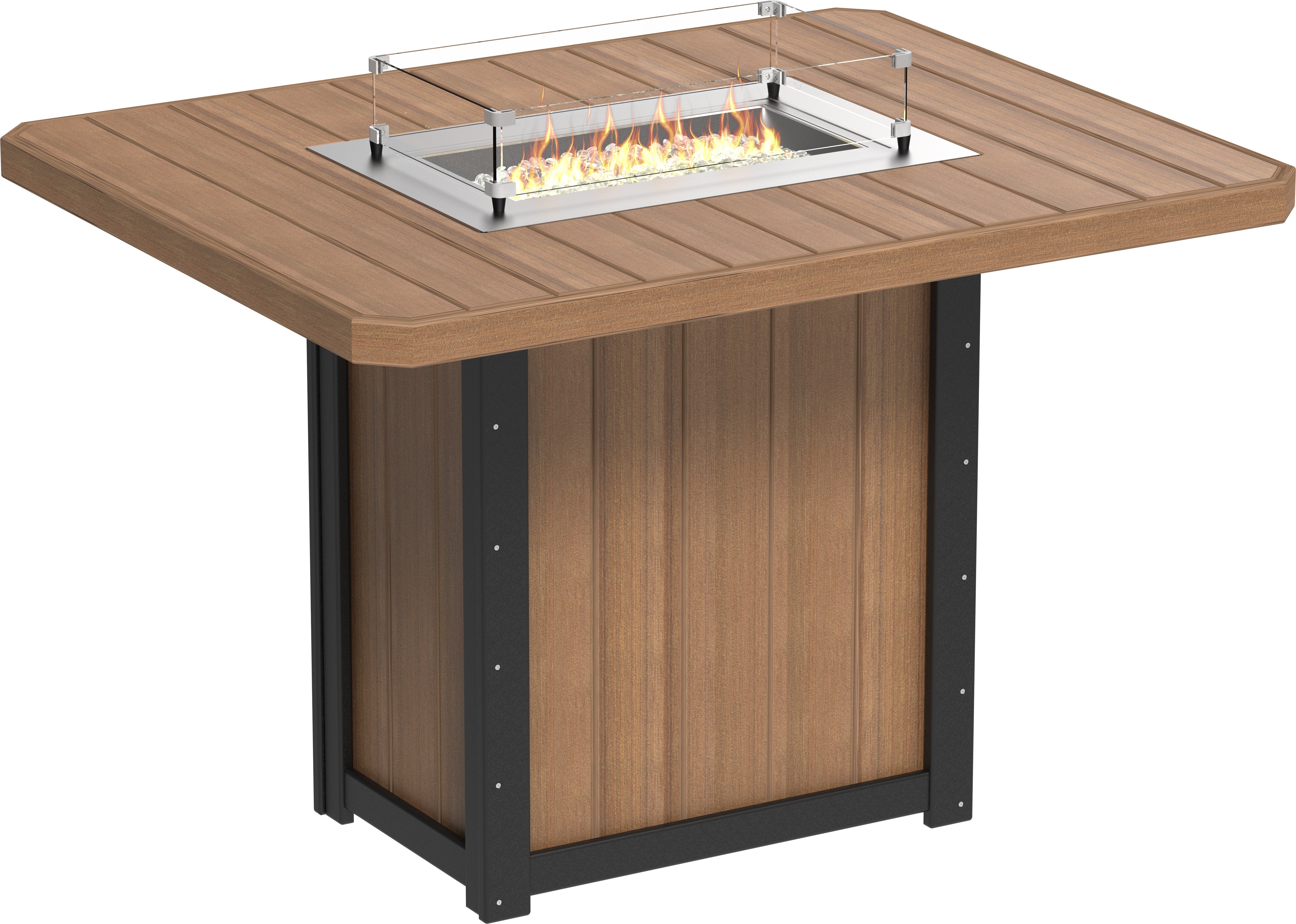 LuxCraft Lumin Fire Table 62 Rectangular