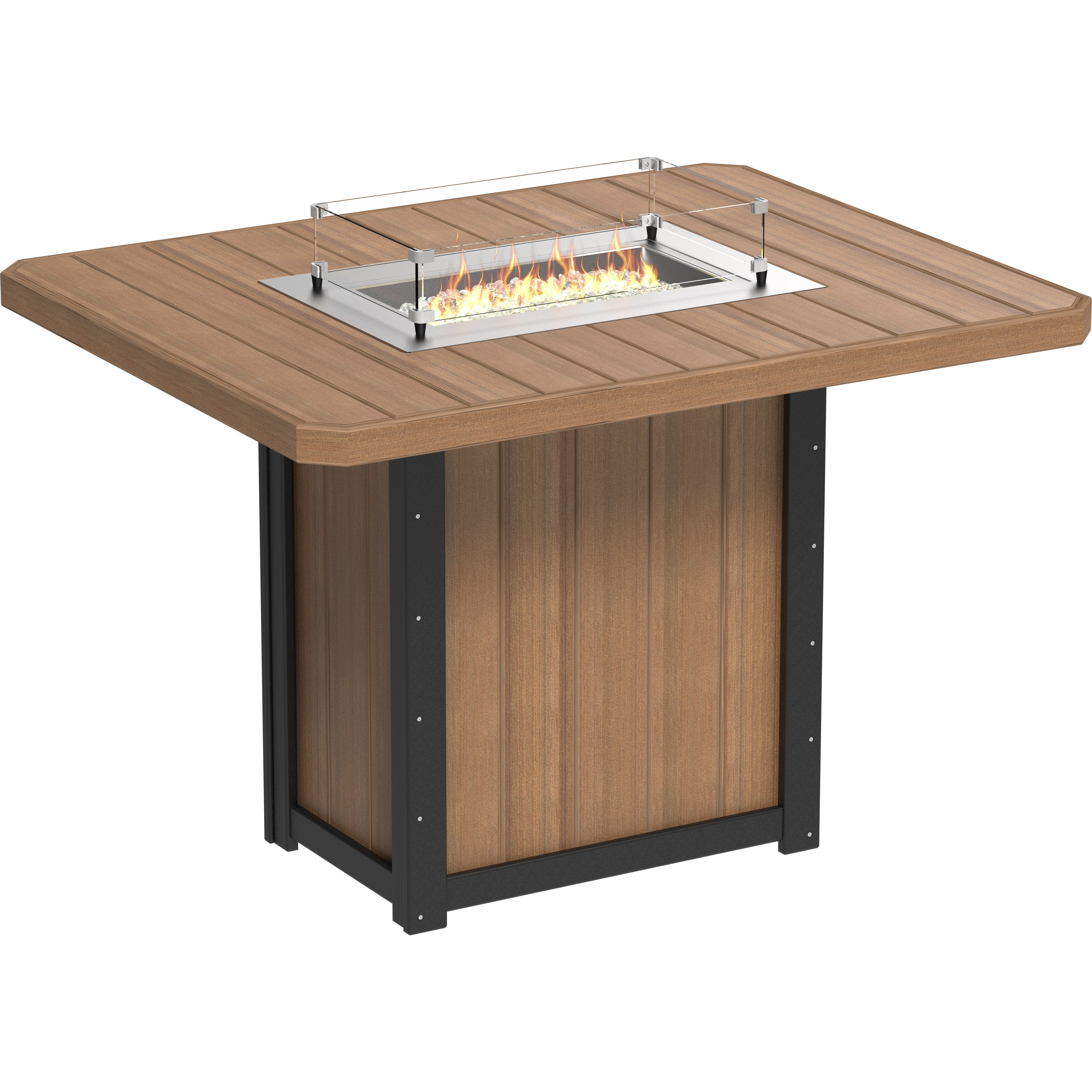 LuxCraft Lumin Fire Table 62 Rectangular