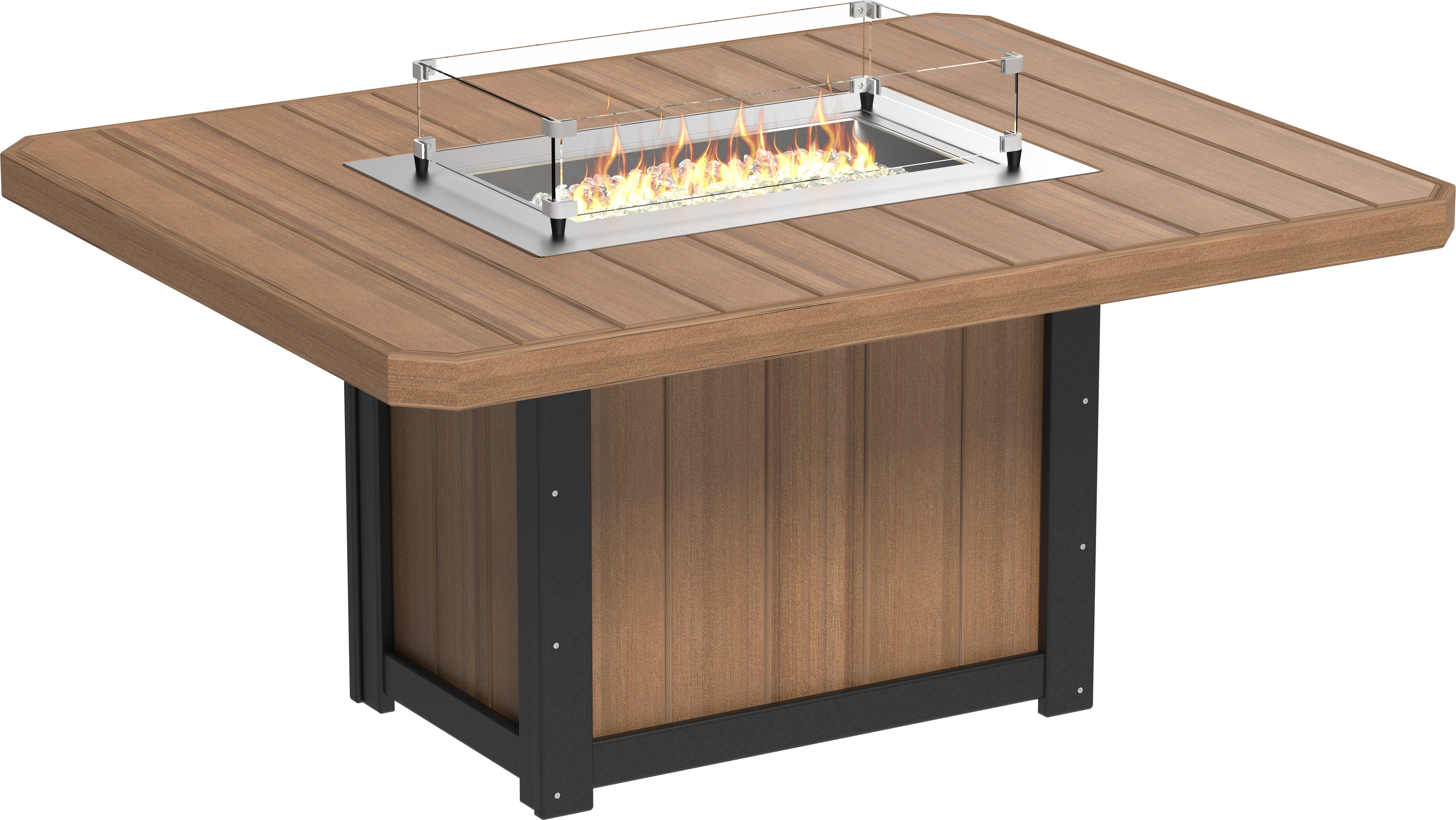 LuxCraft Lumin Fire Table 62 Rectangular