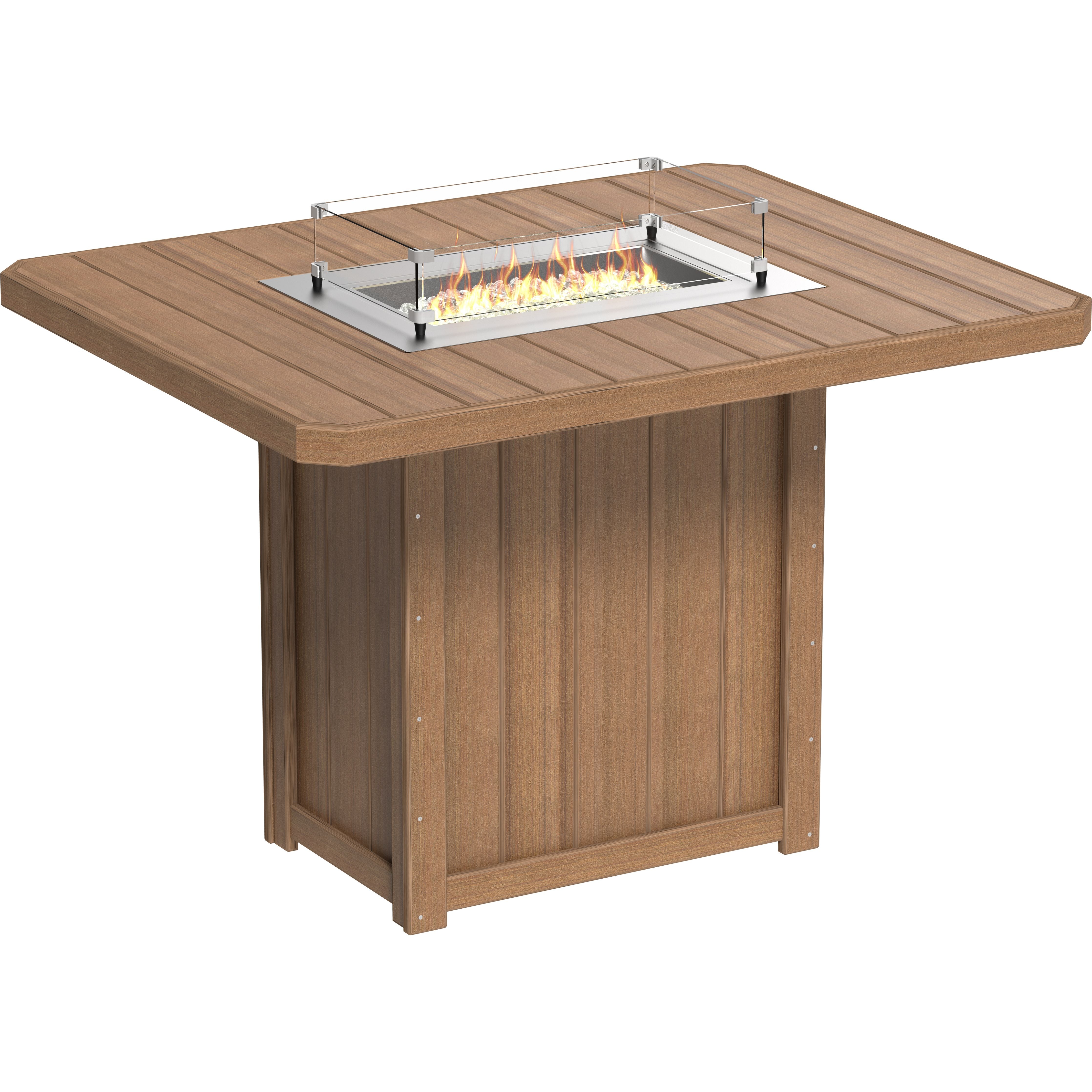 LuxCraft Lumin Fire Table 62 Rectangular