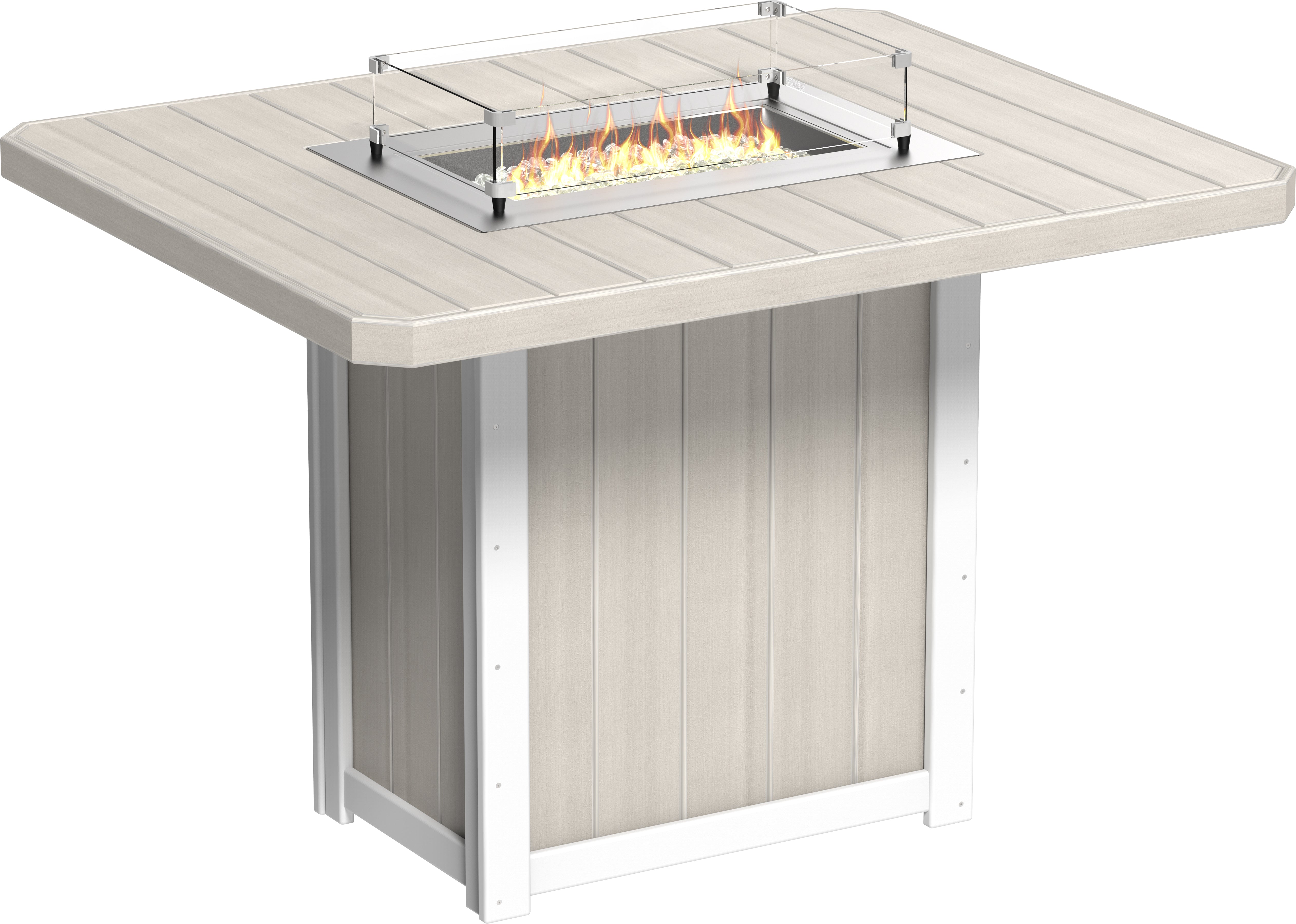 LuxCraft Lumin Fire Table 62 Rectangular
