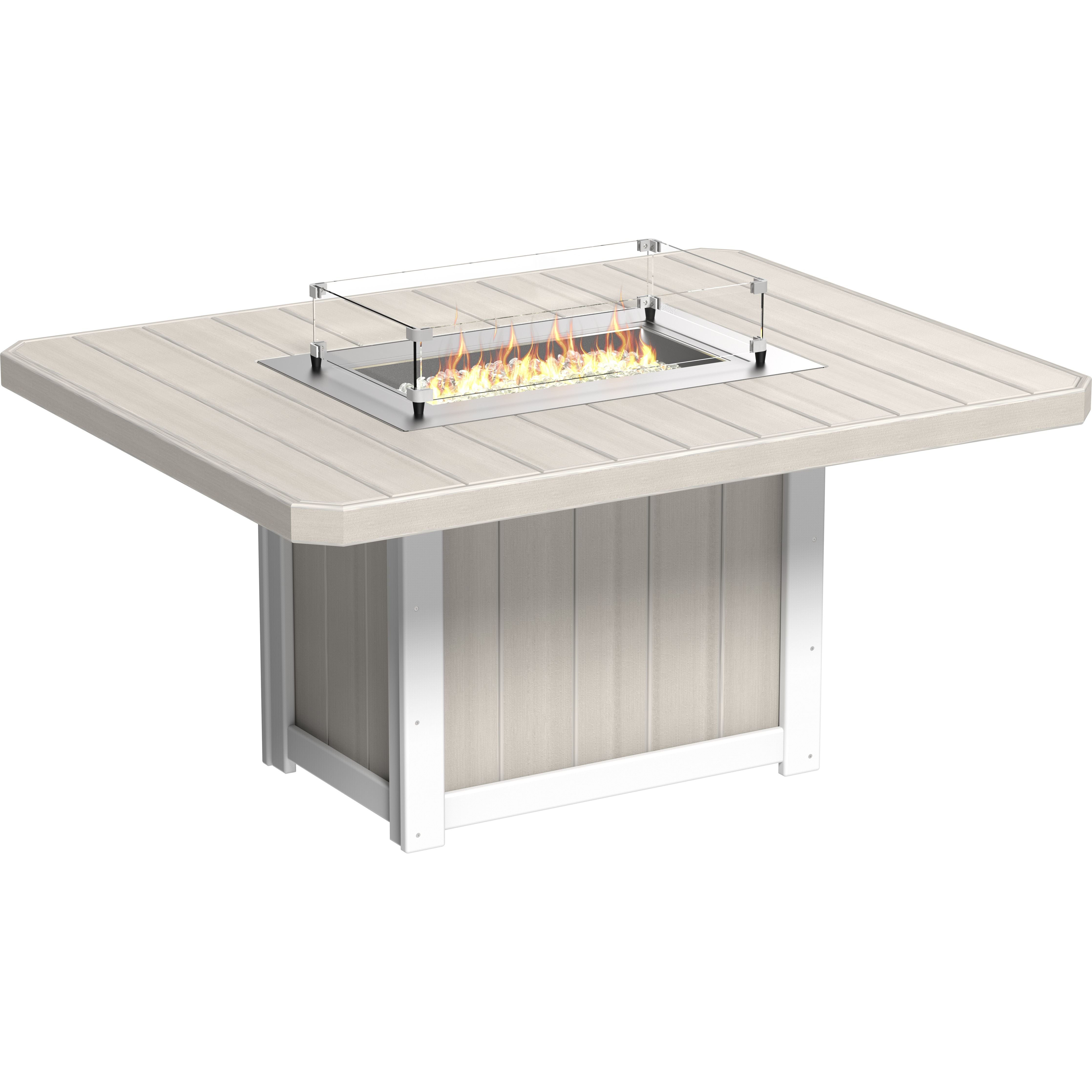 LuxCraft Lumin Fire Table 62 Rectangular