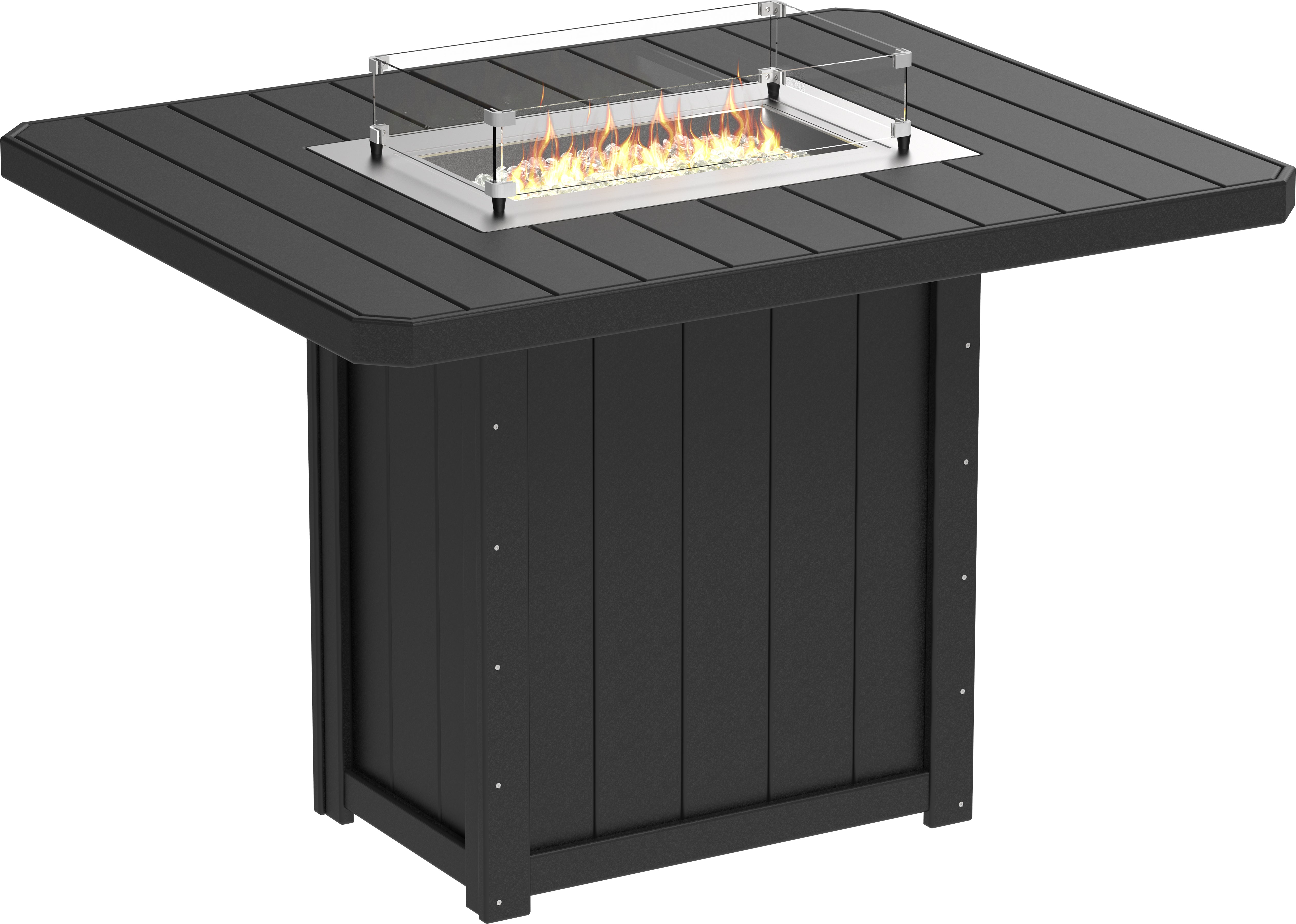 LuxCraft Lumin Fire Table 62 Rectangular