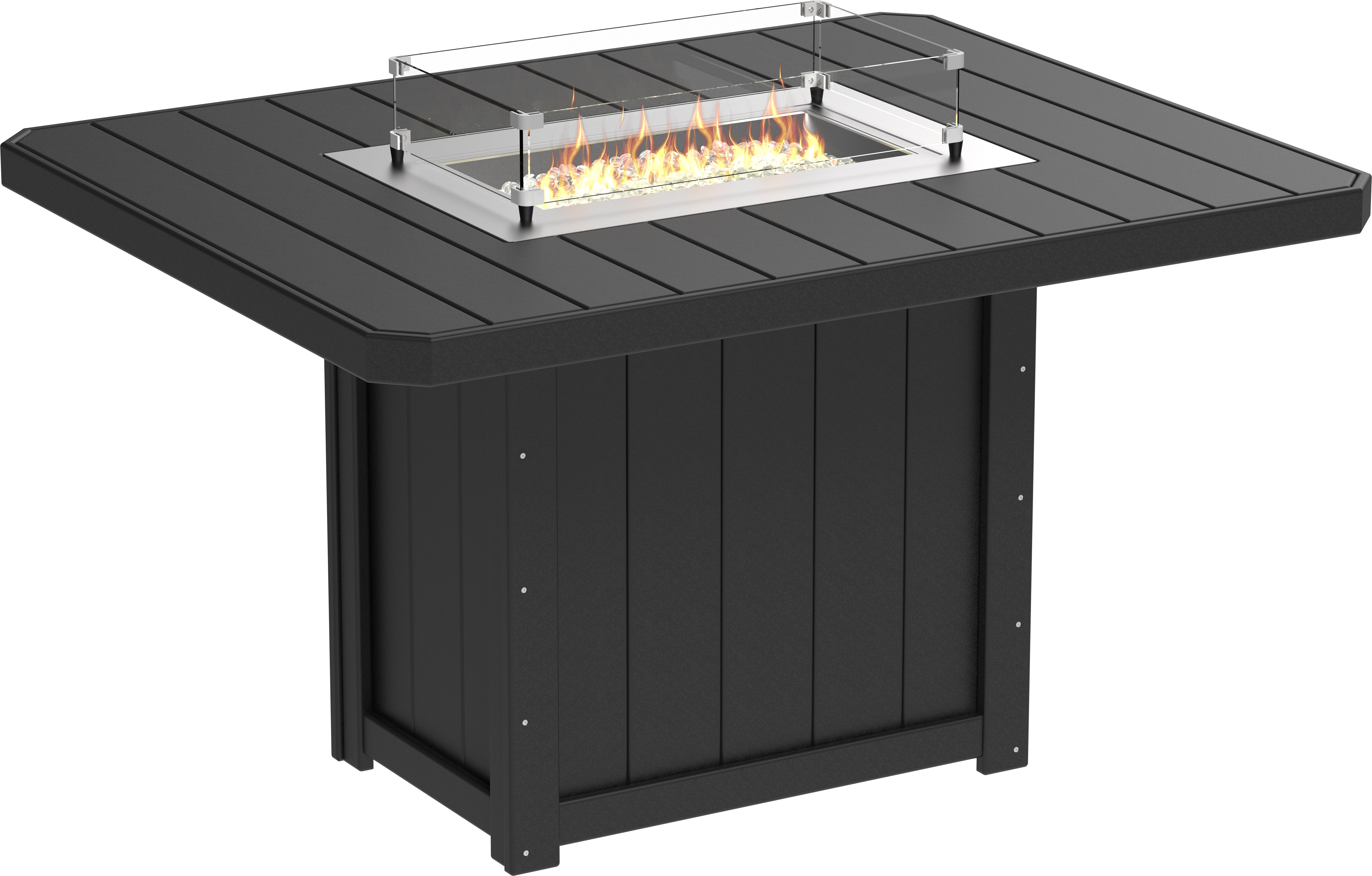LuxCraft Lumin Fire Table 62 Rectangular