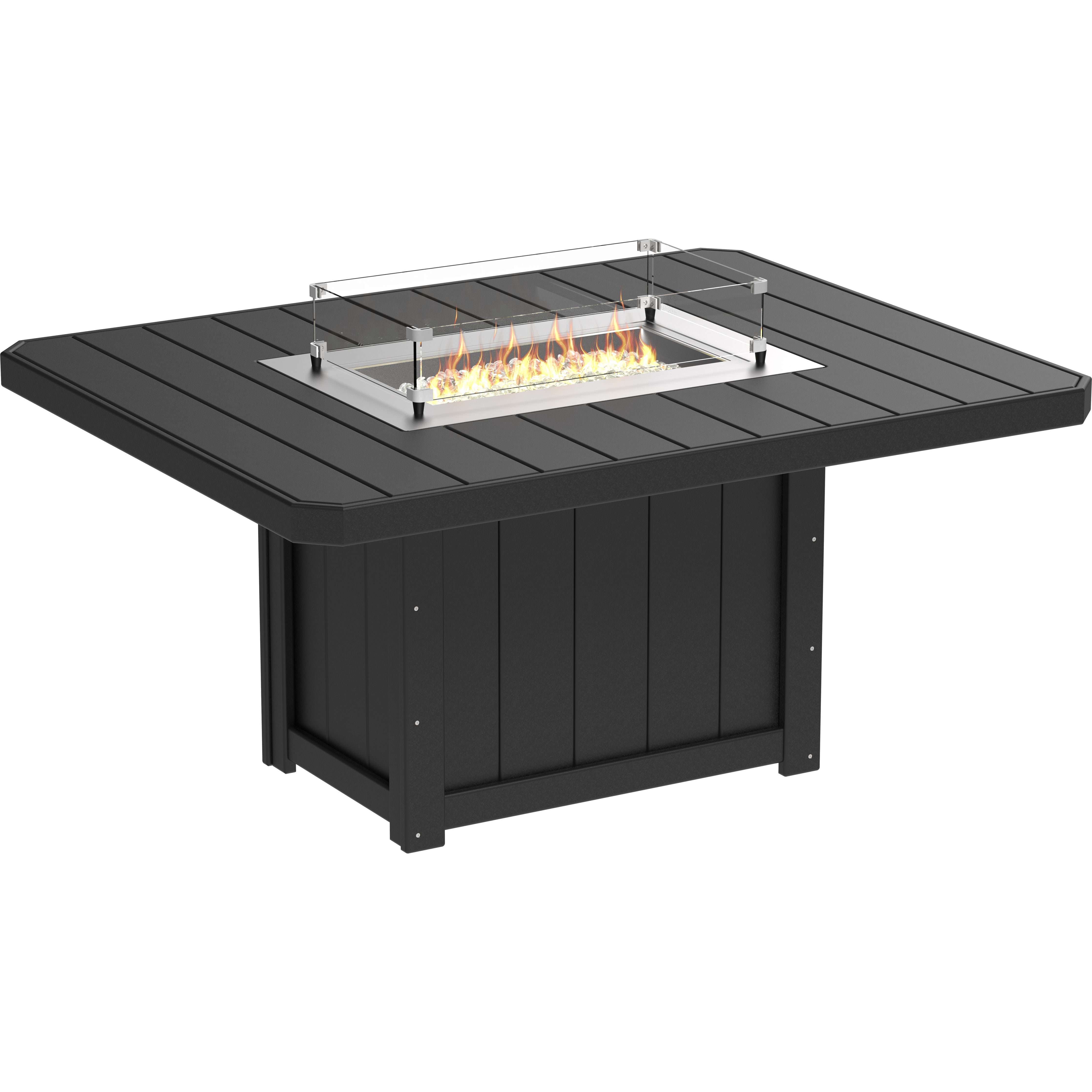 LuxCraft Lumin Fire Table 62 Rectangular