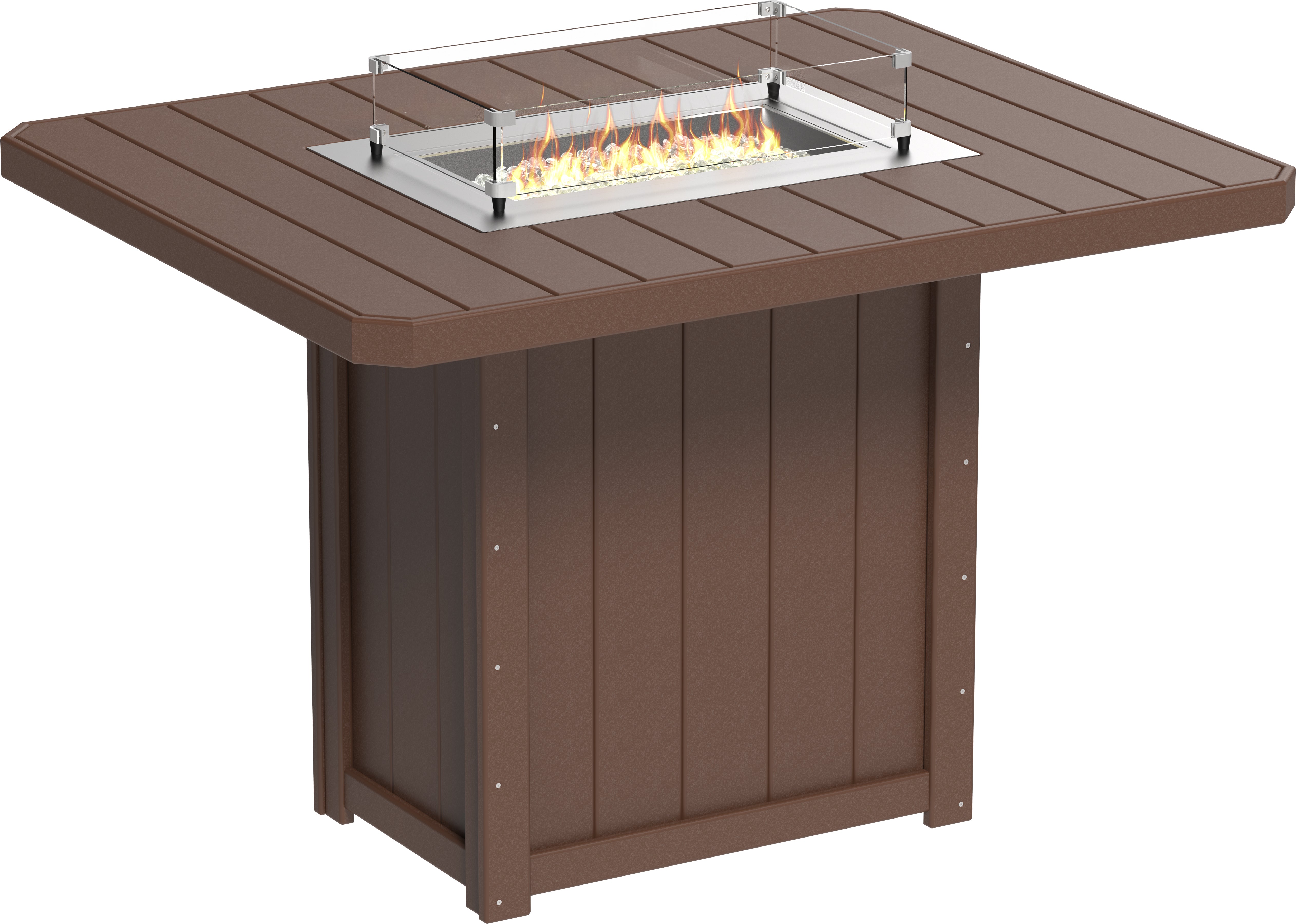 LuxCraft Lumin Fire Table 62 Rectangular