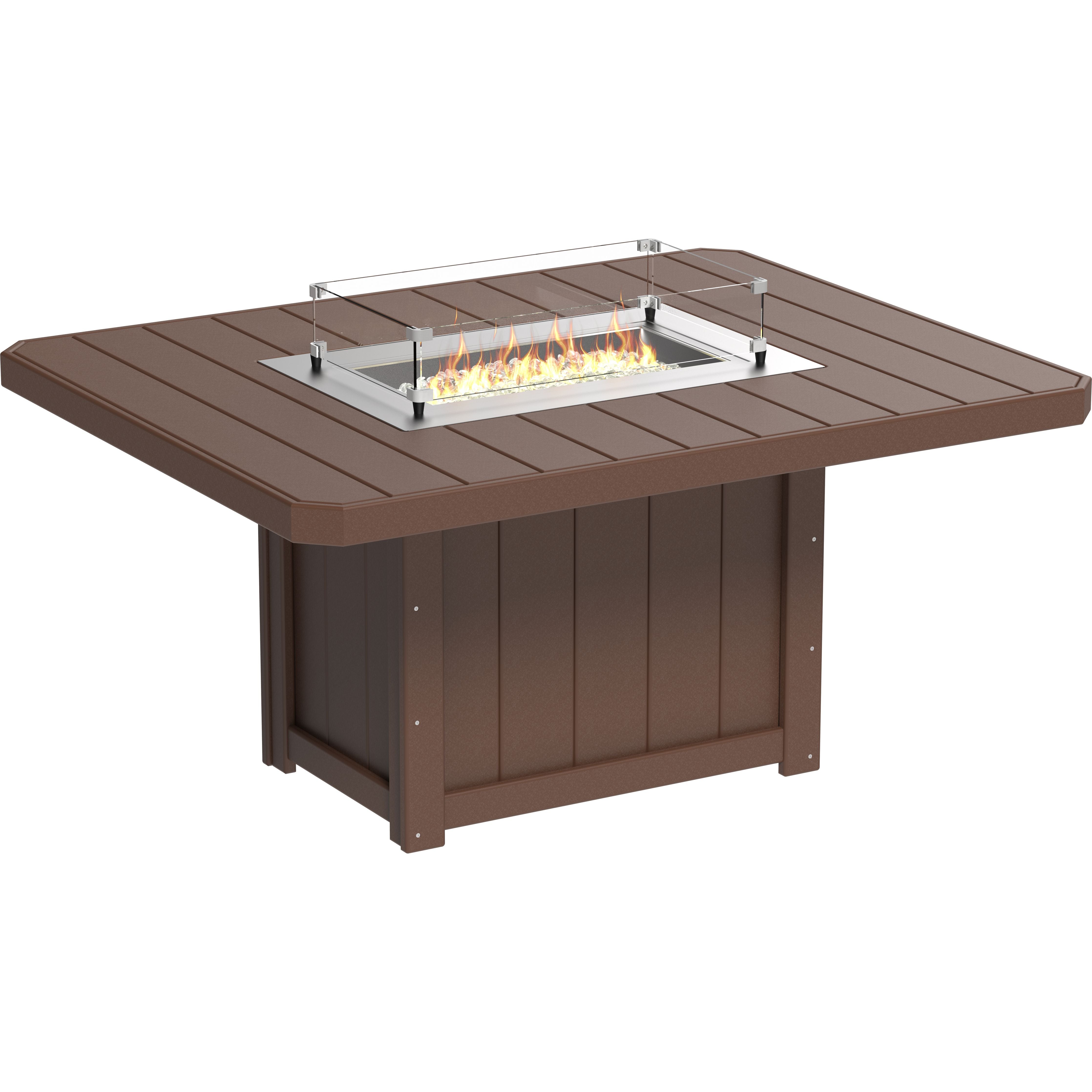 LuxCraft Lumin Fire Table 62 Rectangular