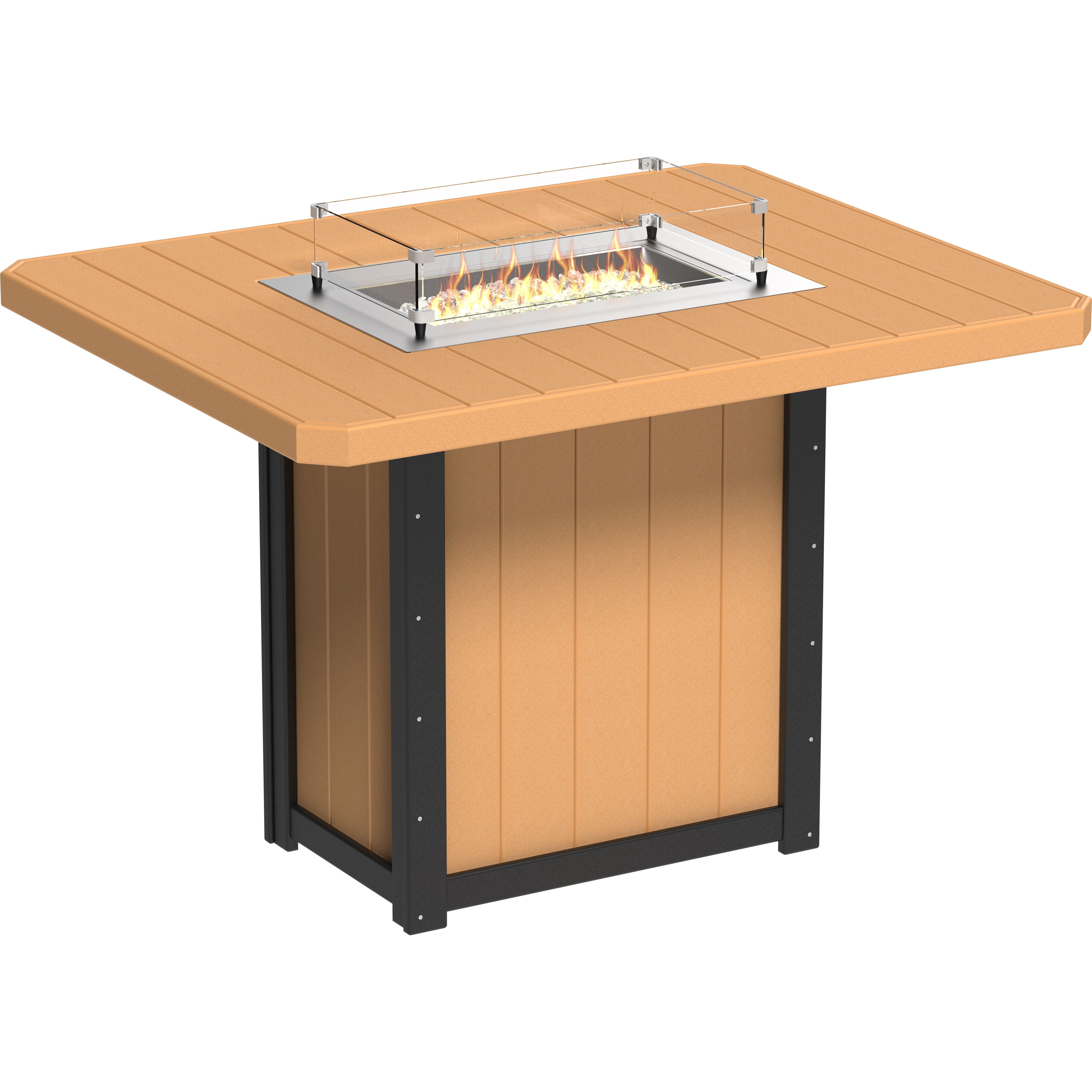 LuxCraft Lumin Fire Table 62 Rectangular