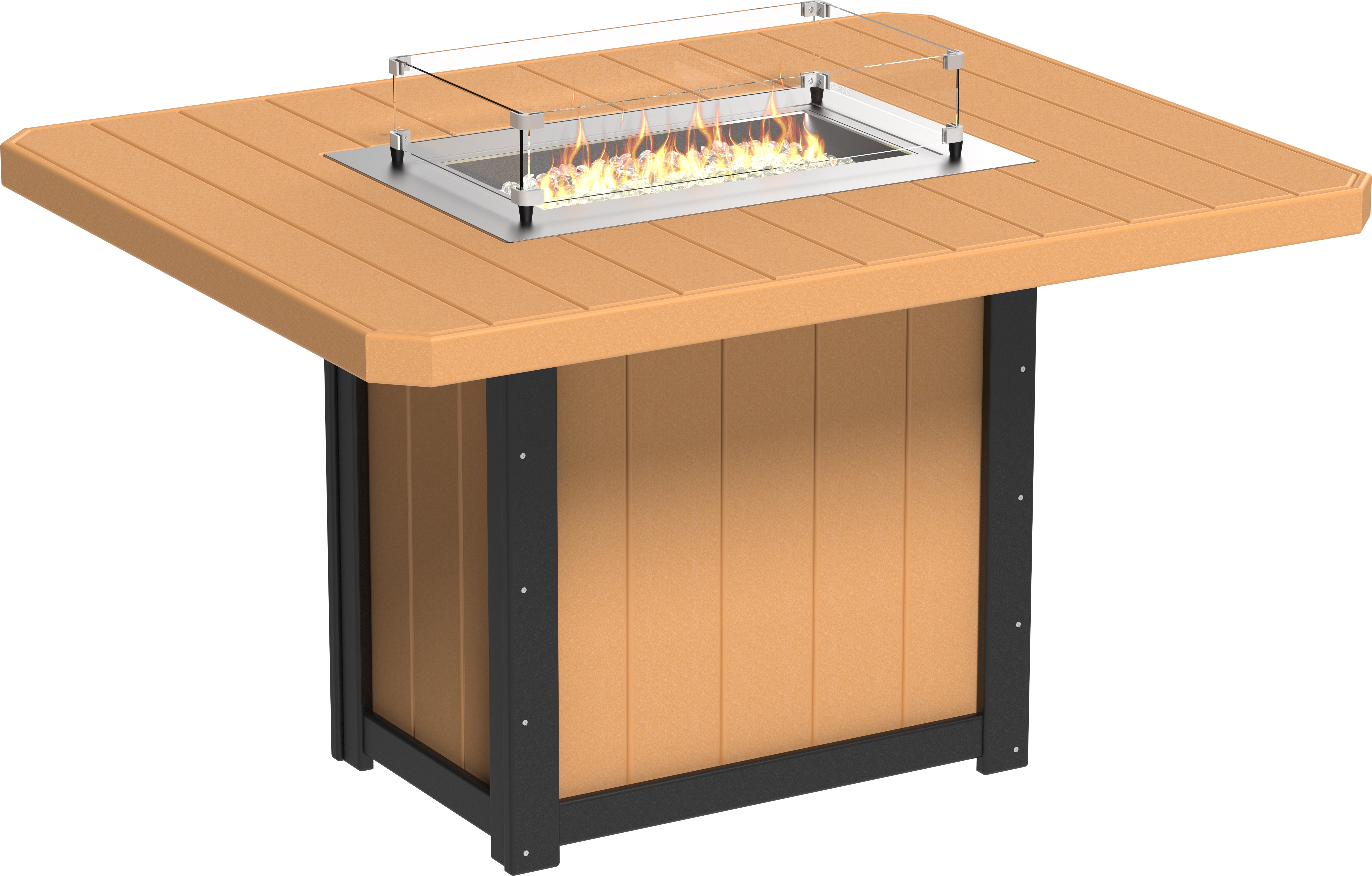 LuxCraft Lumin Fire Table 62 Rectangular