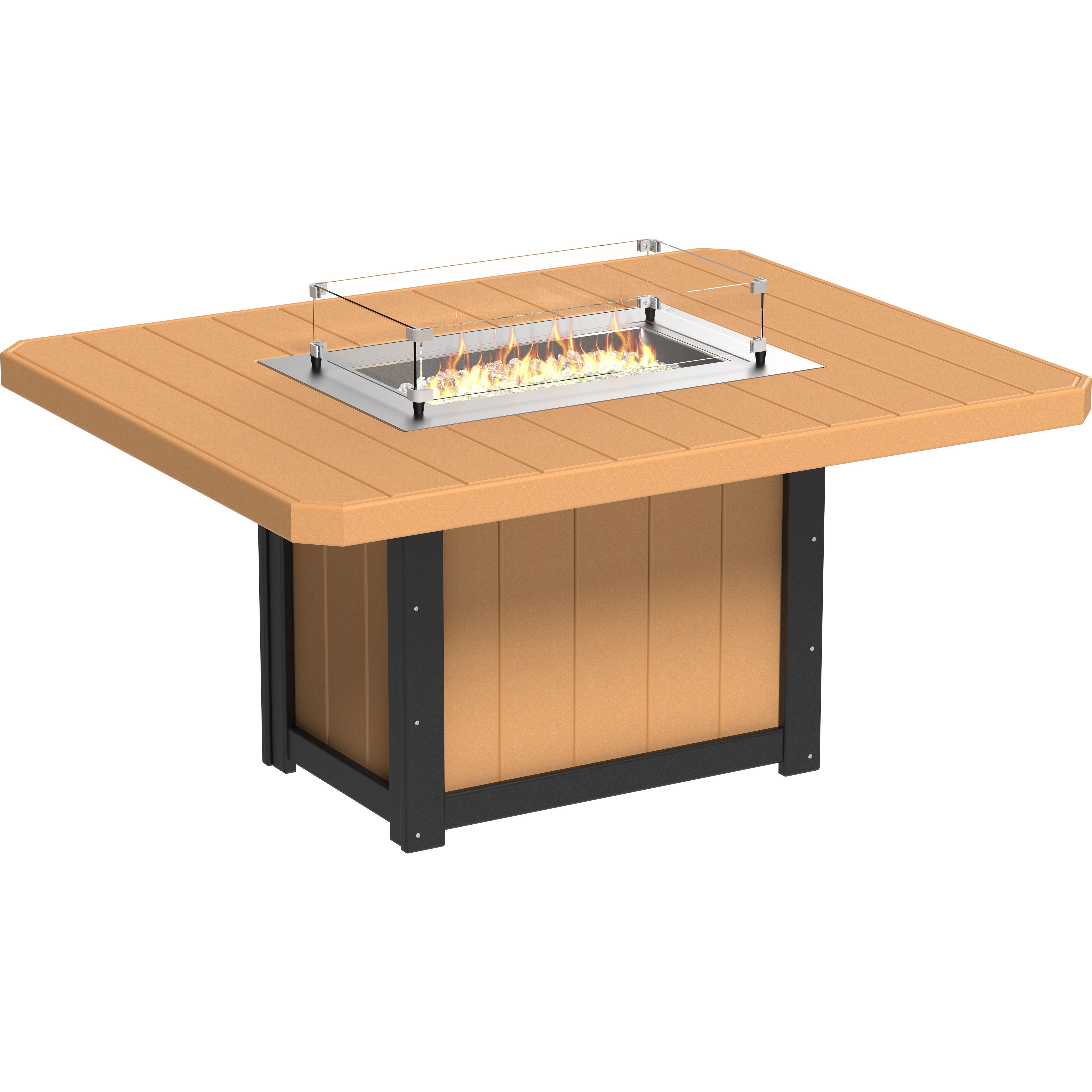 LuxCraft Lumin Fire Table 62 Rectangular