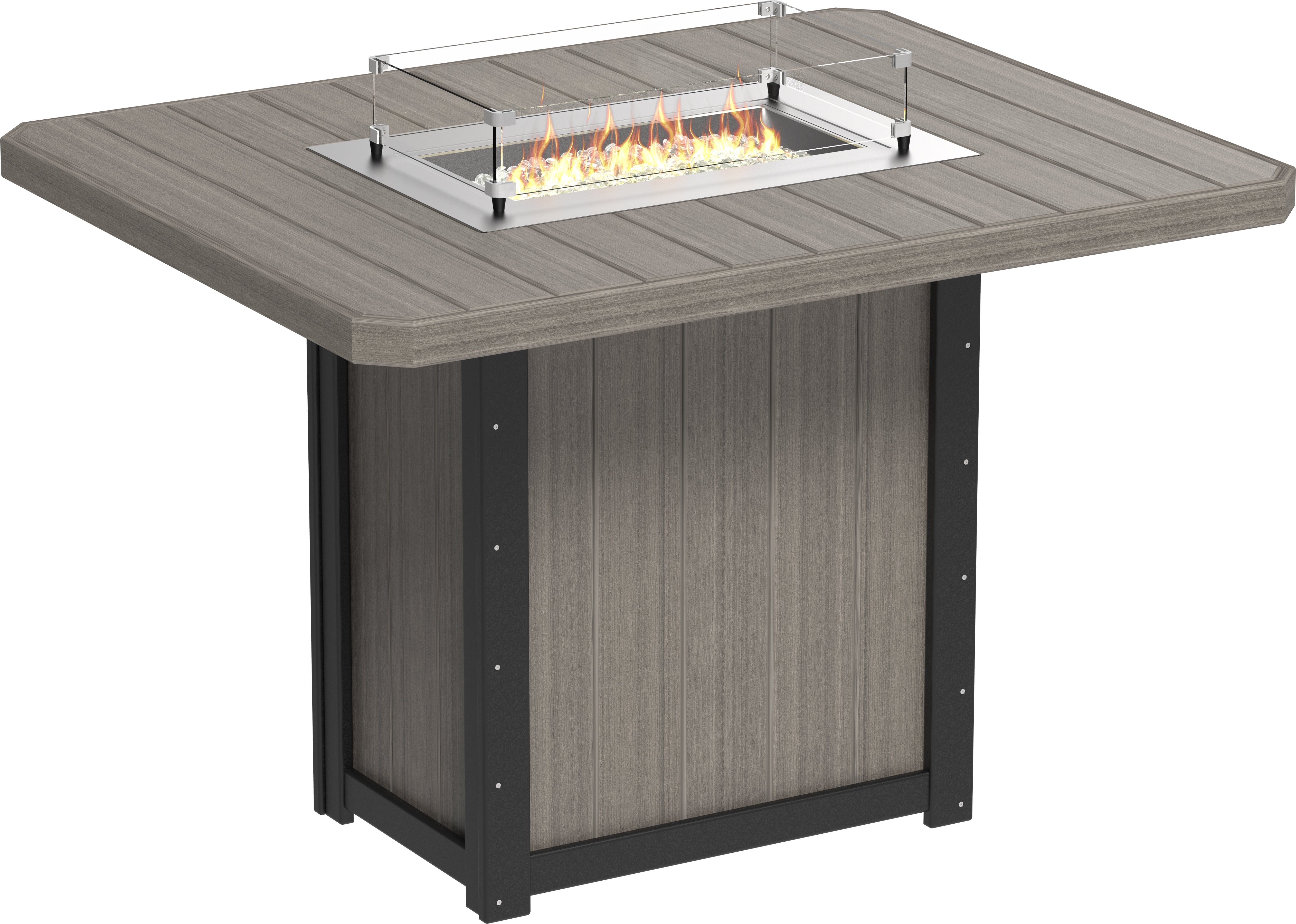 LuxCraft Lumin Fire Table 62 Rectangular