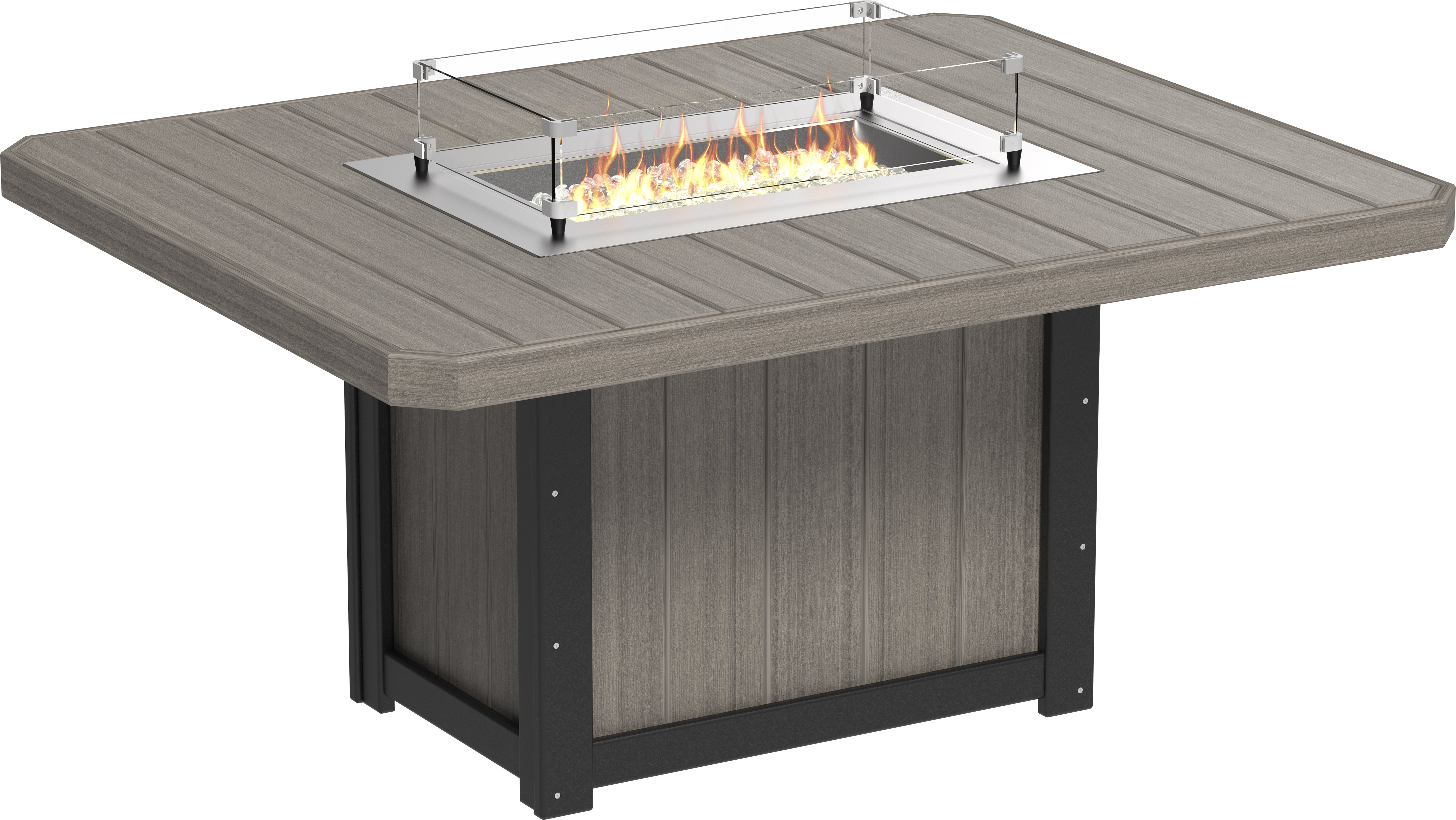 LuxCraft Lumin Fire Table 62 Rectangular