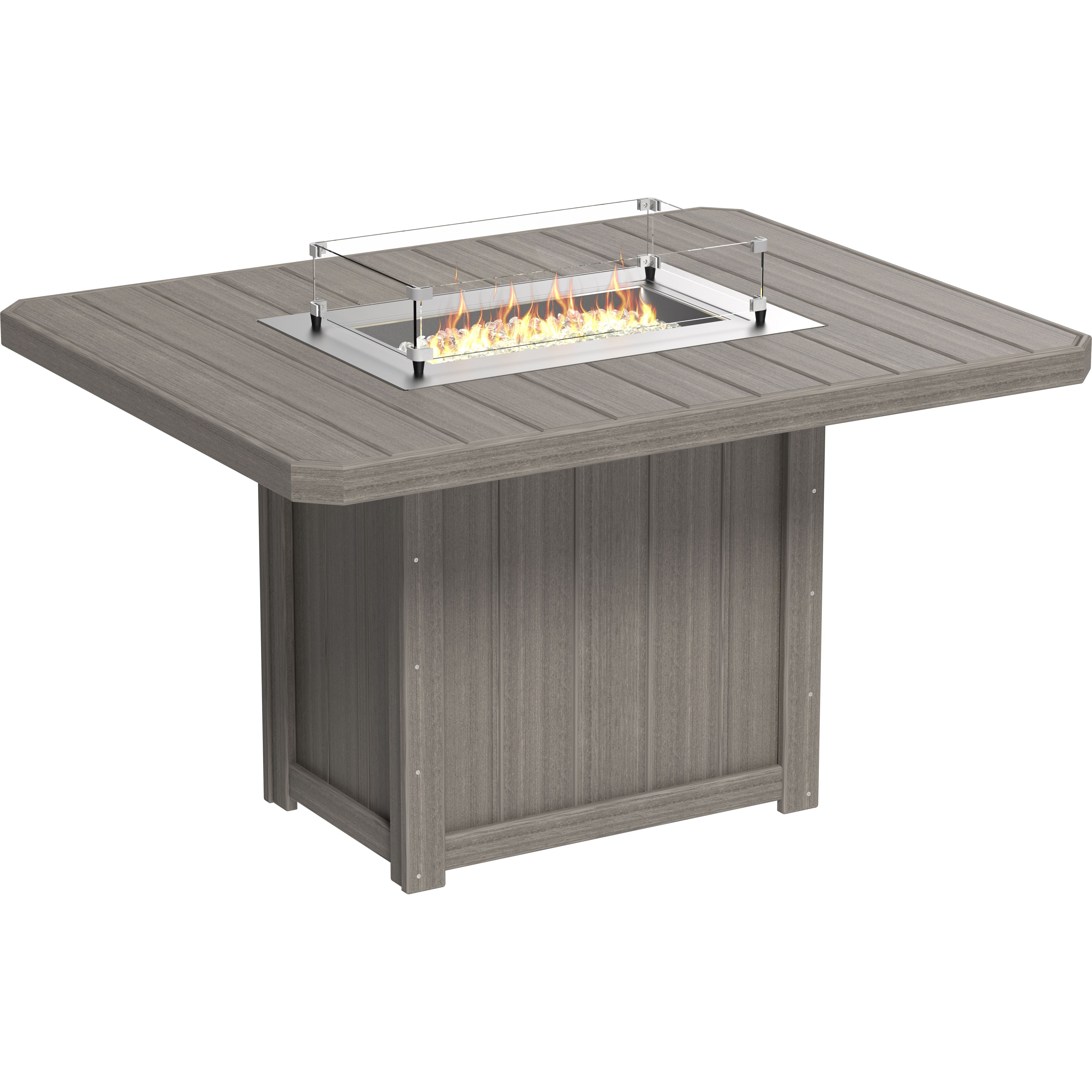 LuxCraft Lumin Fire Table 62 Rectangular