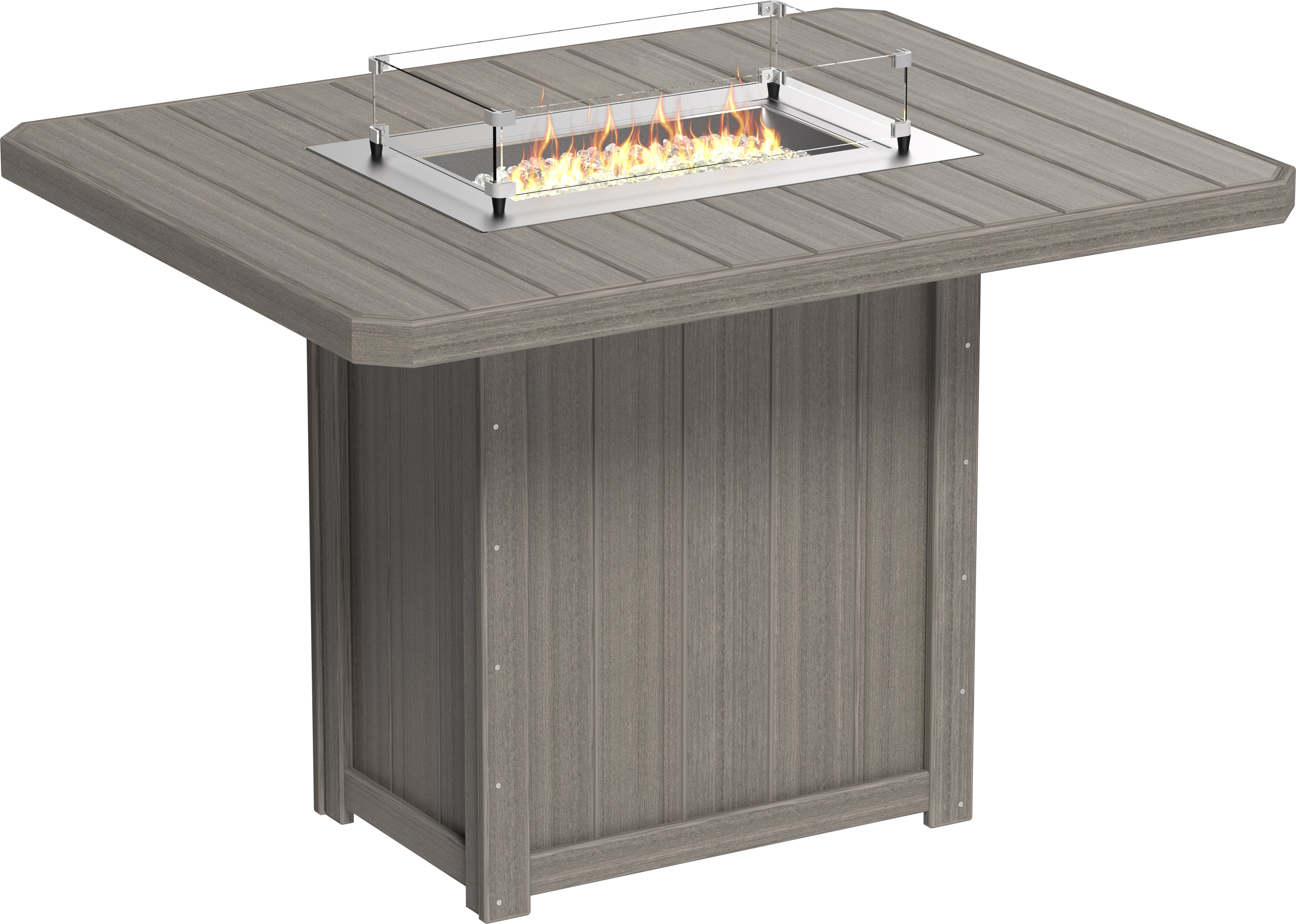 LuxCraft Lumin Fire Table 62 Rectangular