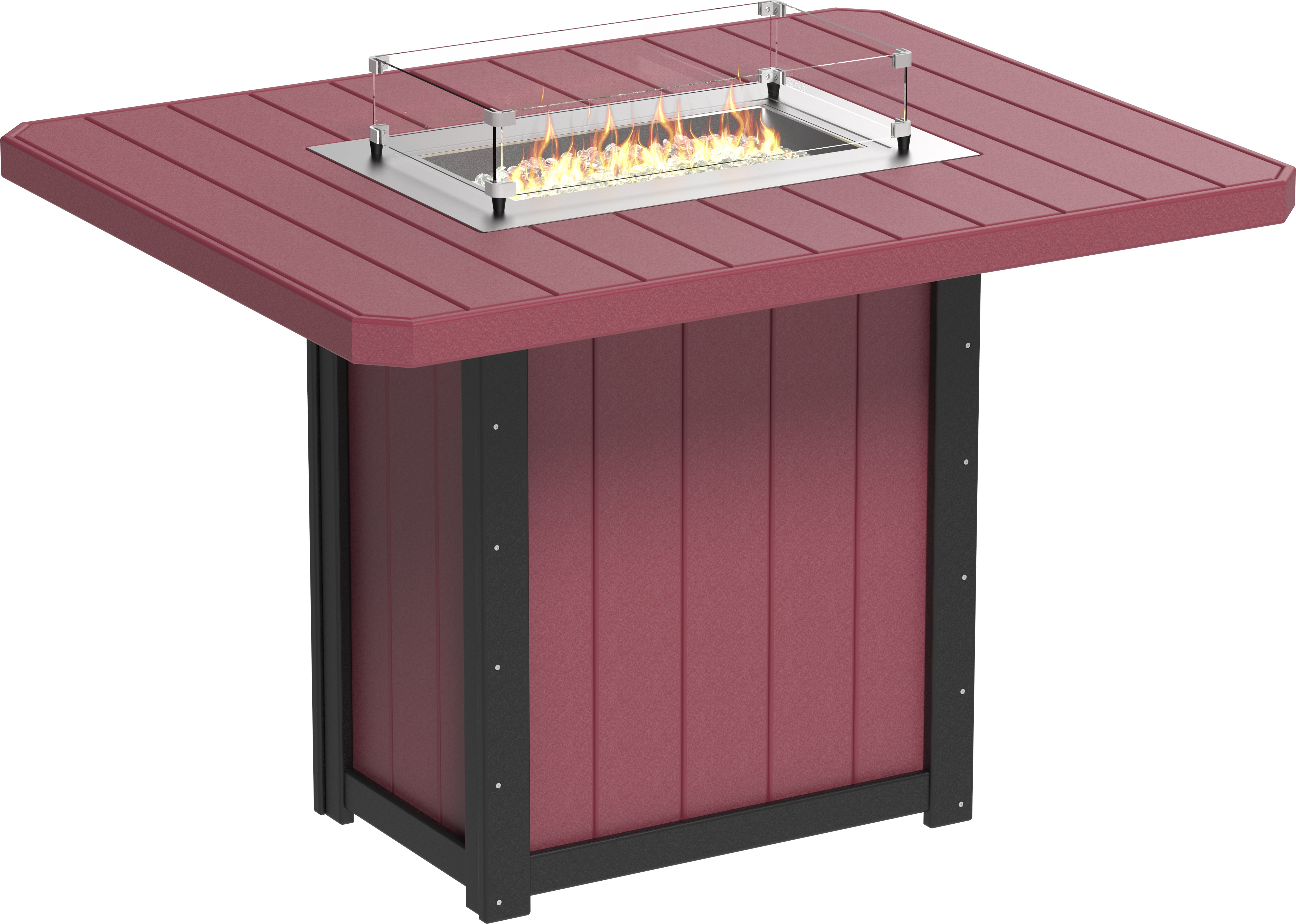 LuxCraft Lumin Fire Table 62 Rectangular
