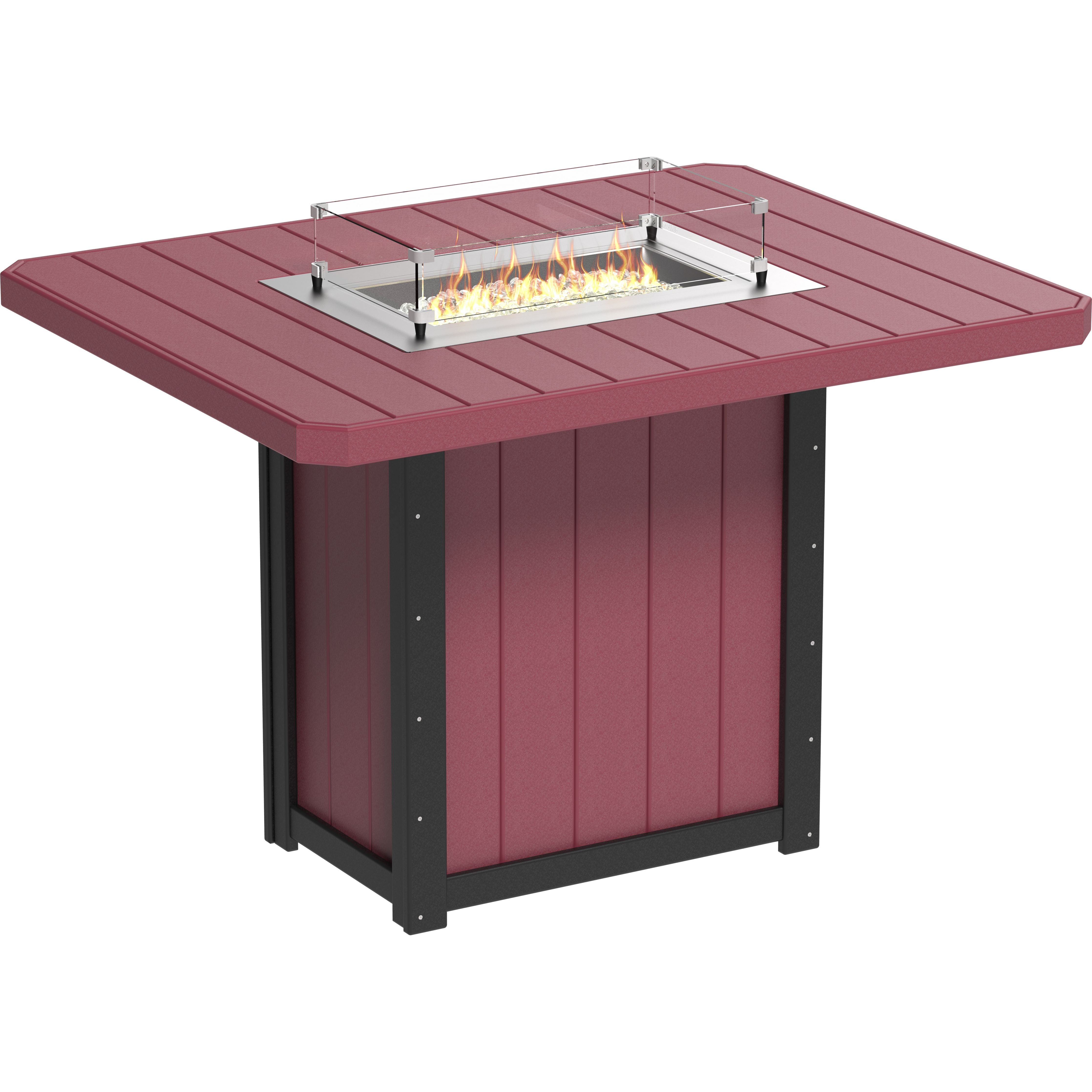 LuxCraft Lumin Fire Table 62 Rectangular