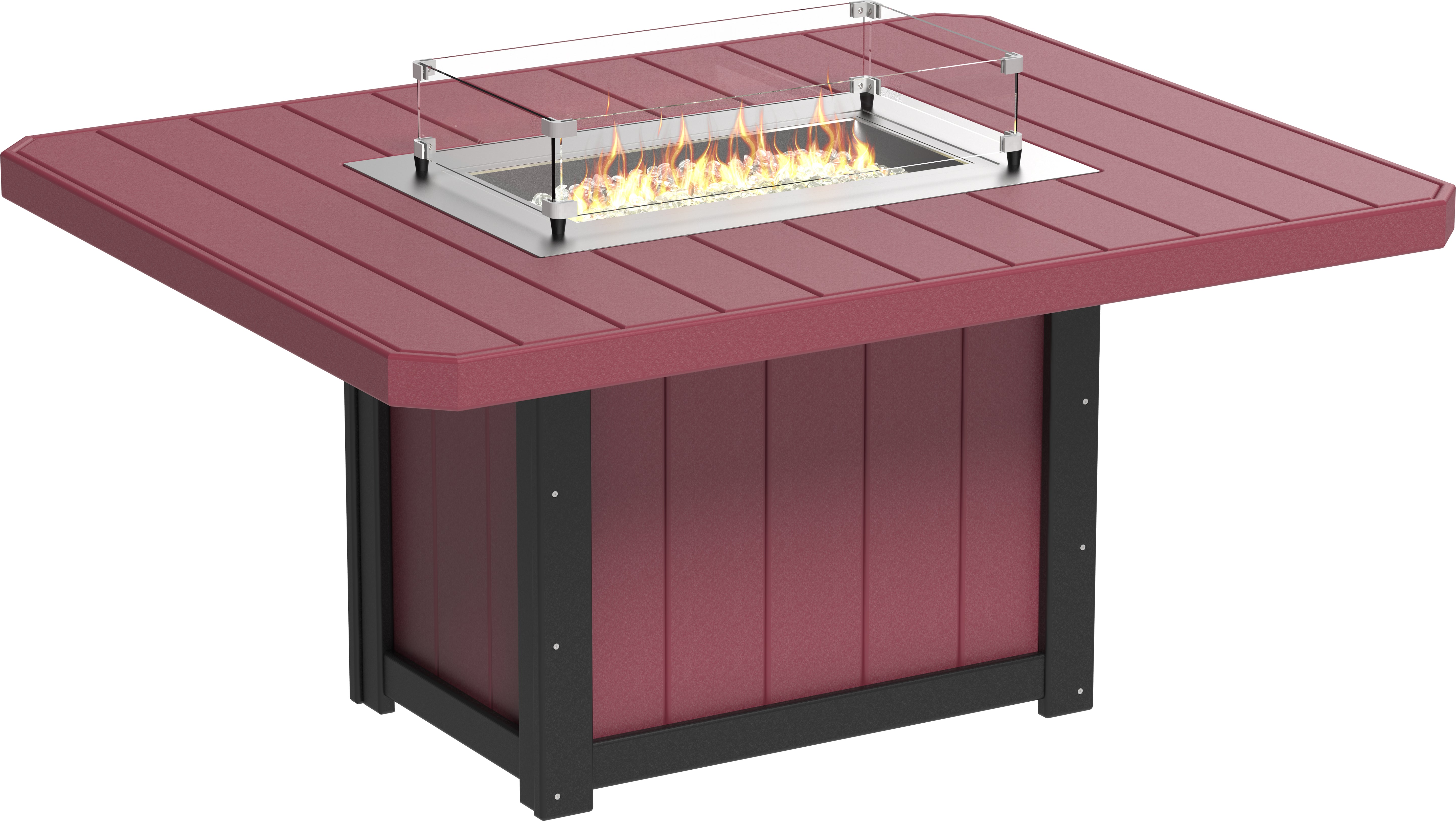 LuxCraft Lumin Fire Table 62 Rectangular