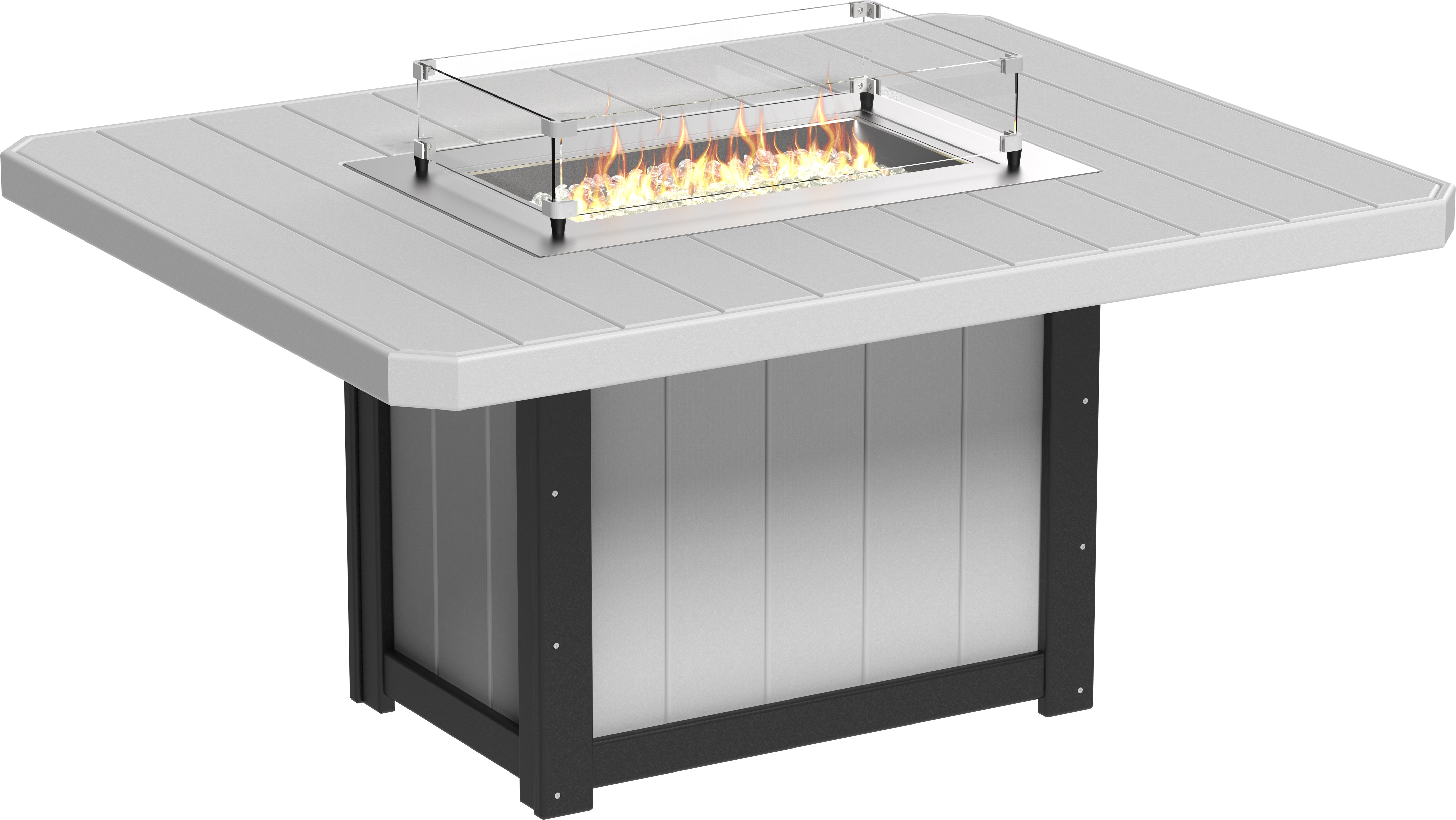 LuxCraft Lumin Fire Table 62 Rectangular