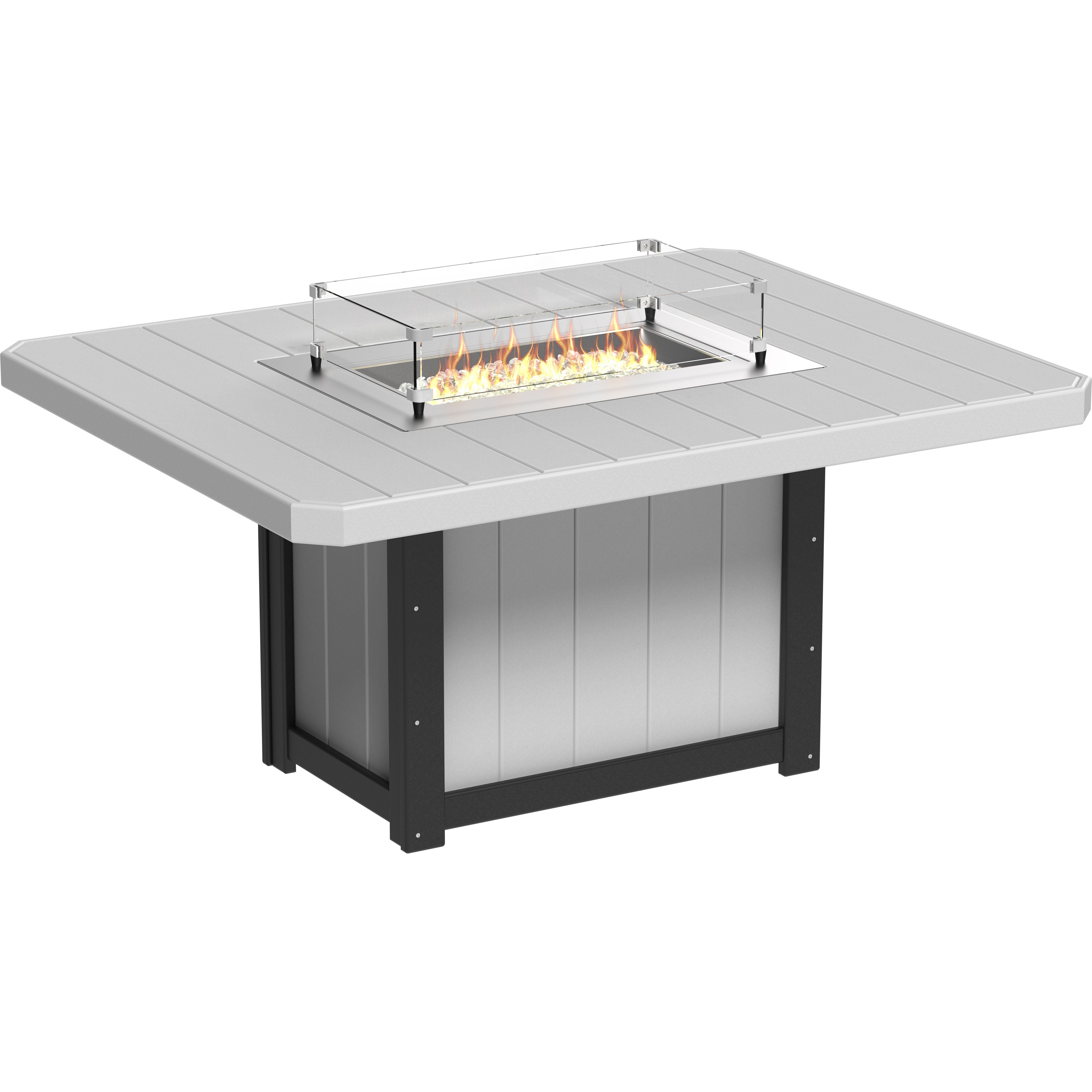 LuxCraft Lumin Fire Table 62 Rectangular