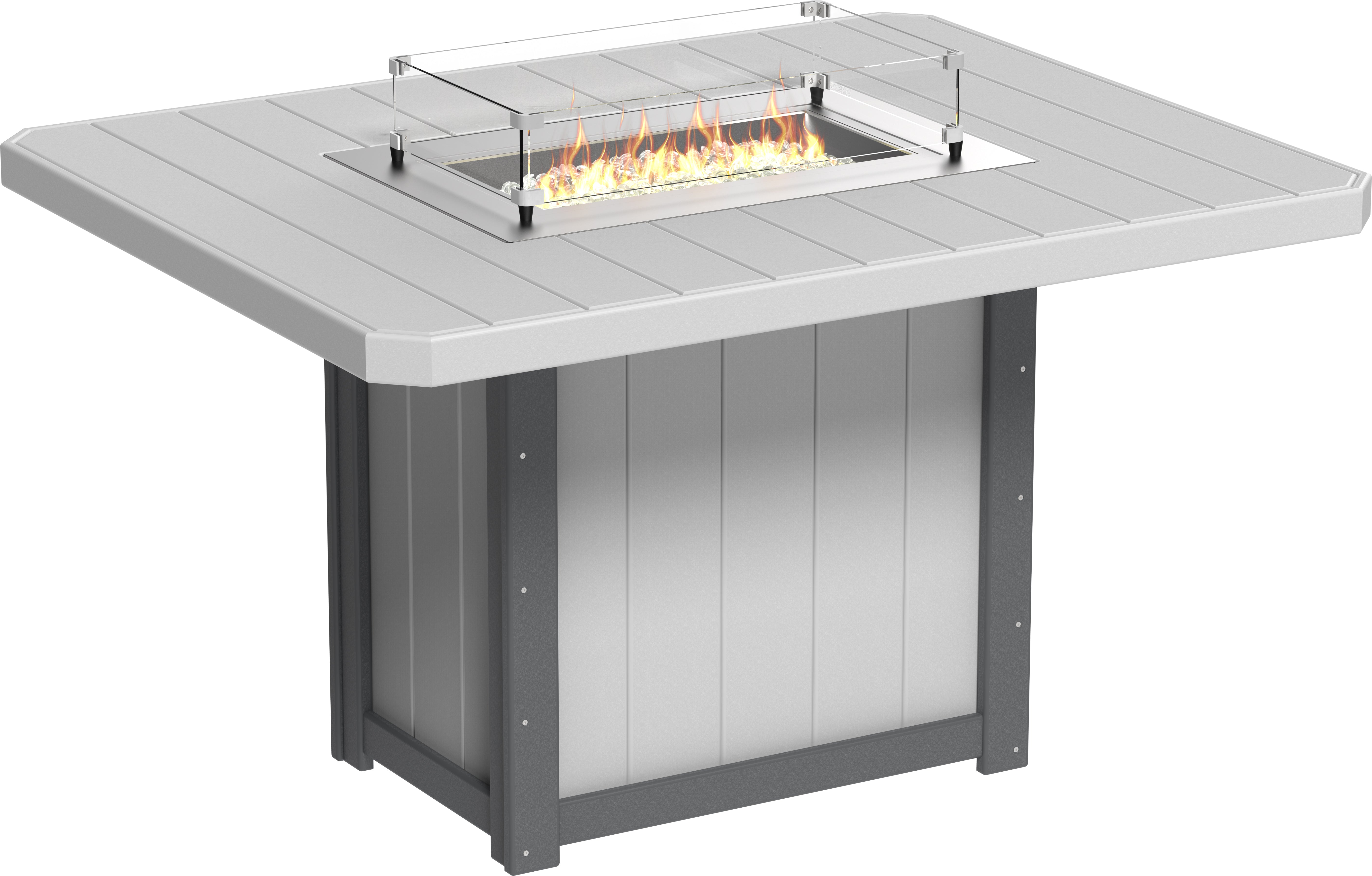 LuxCraft Lumin Fire Table 62 Rectangular
