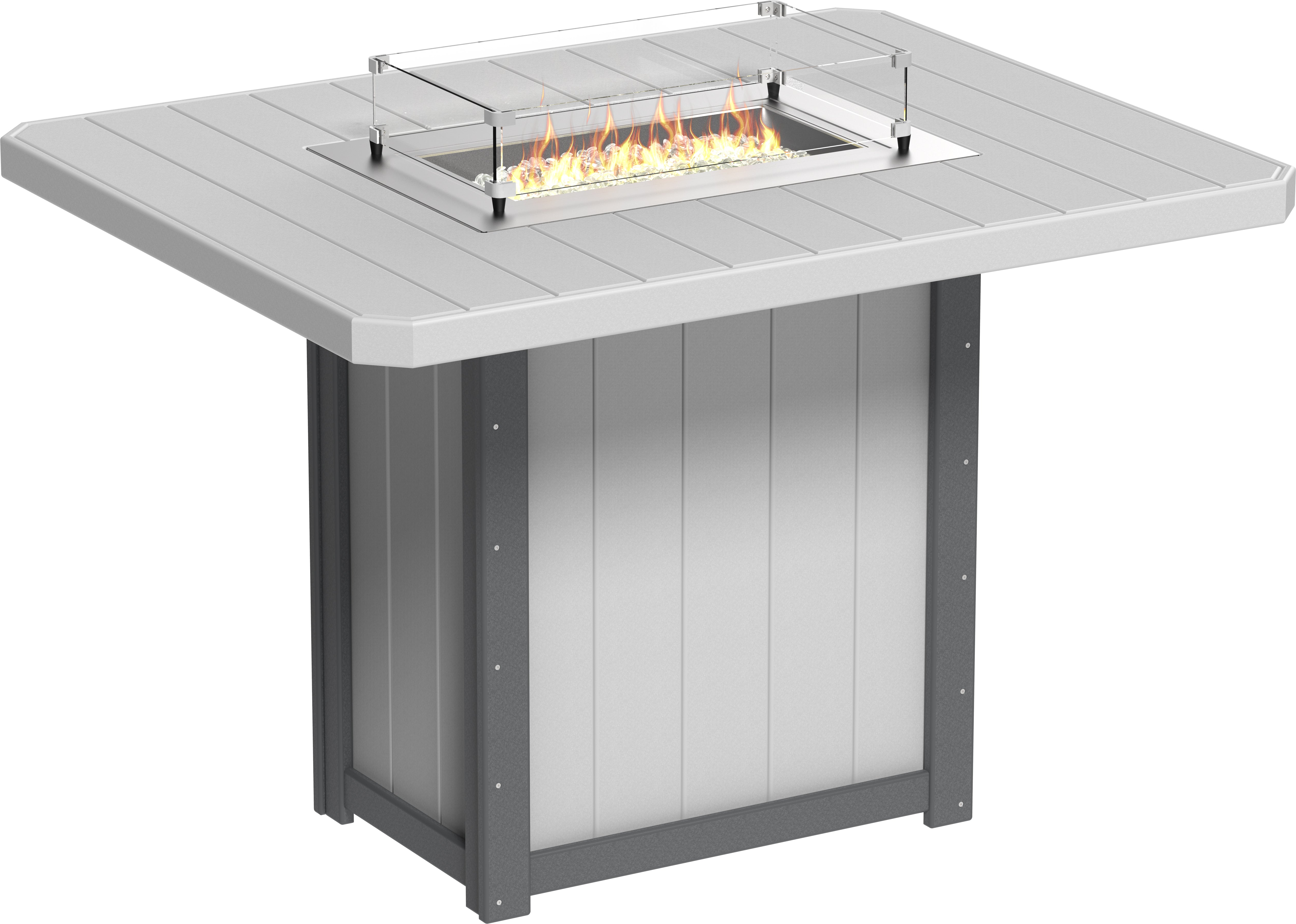 LuxCraft Lumin Fire Table 62 Rectangular