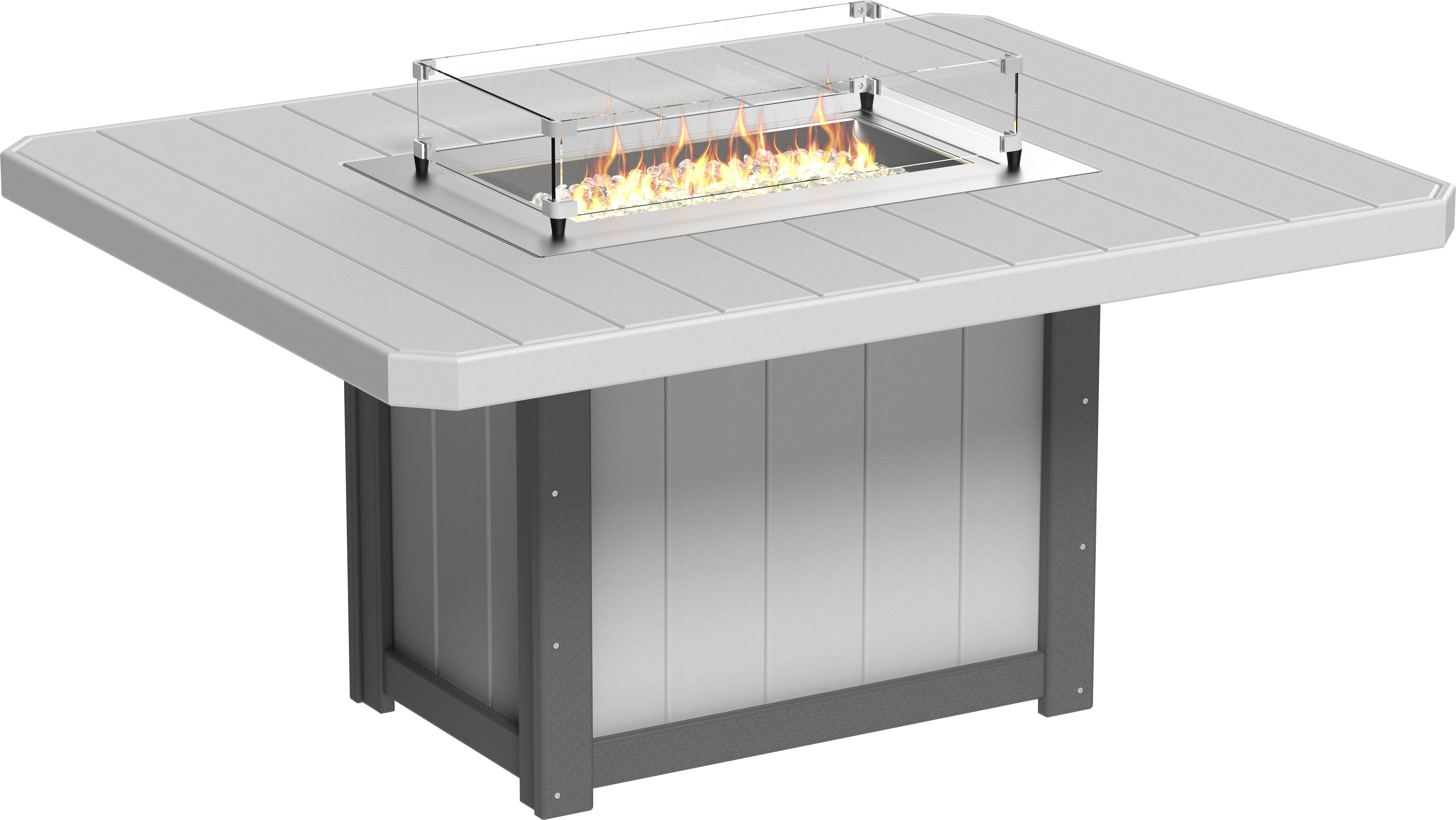 LuxCraft Lumin Fire Table 62 Rectangular