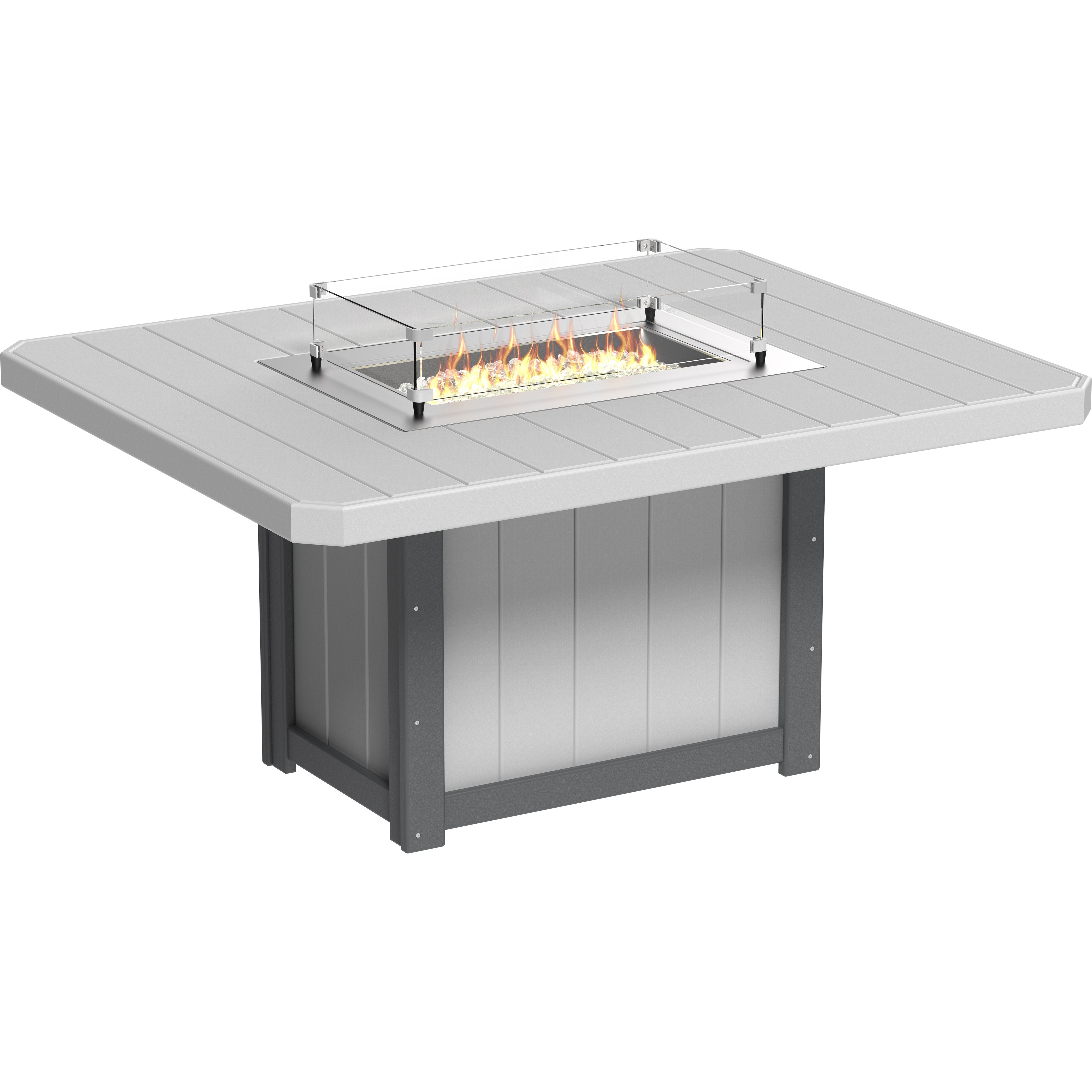 LuxCraft Lumin Fire Table 62 Rectangular