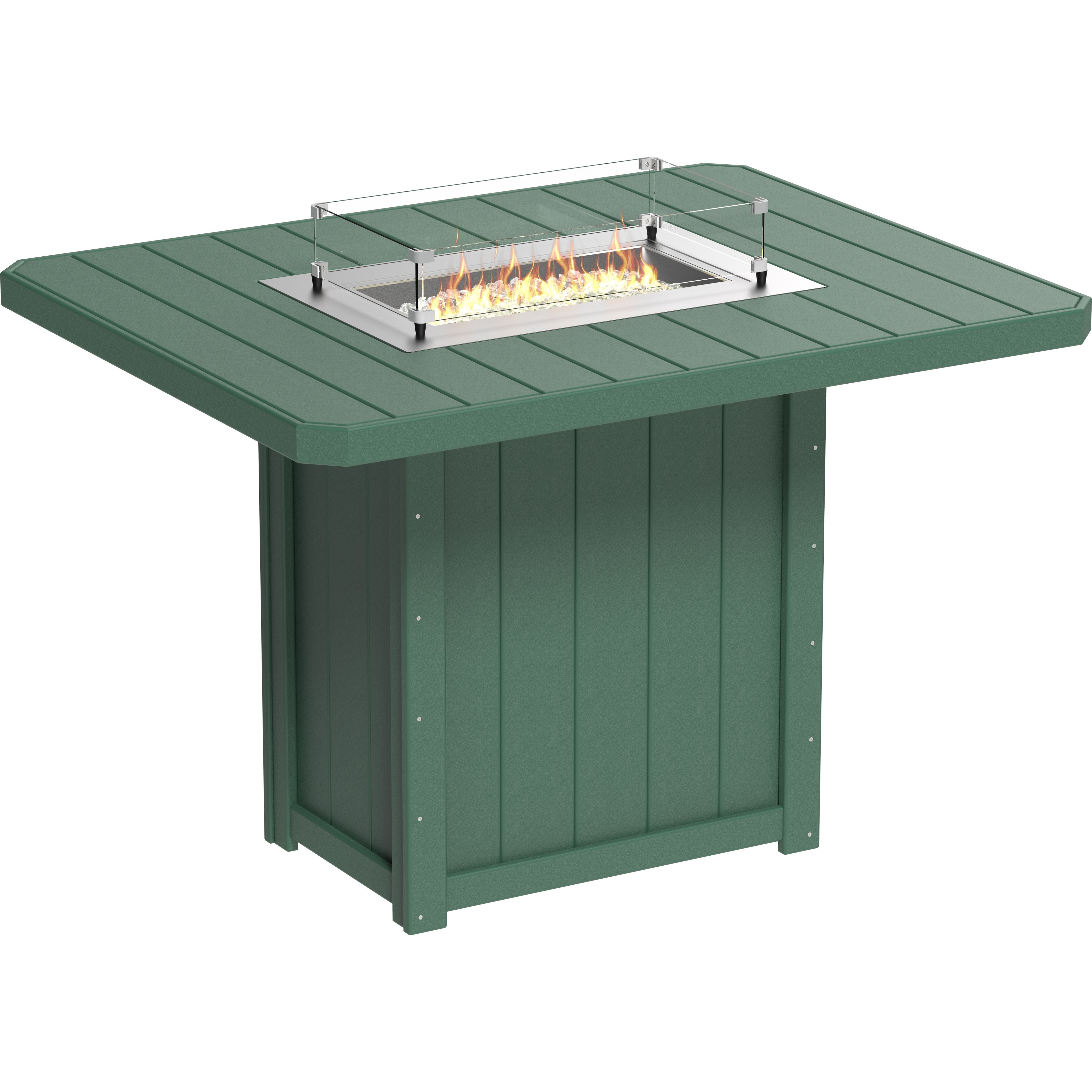 LuxCraft Lumin Fire Table 62 Rectangular