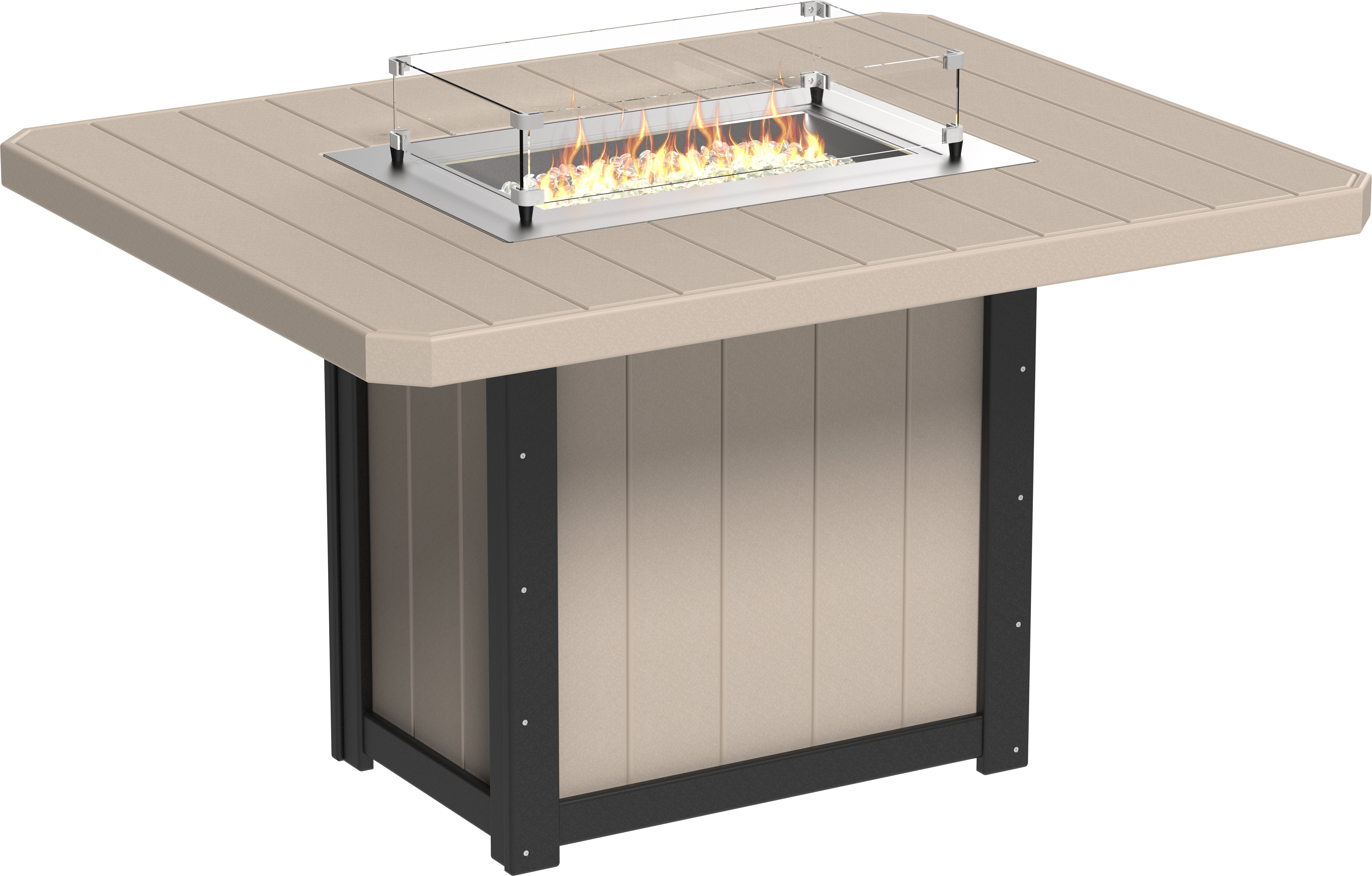 LuxCraft Lumin Fire Table 62 Rectangular
