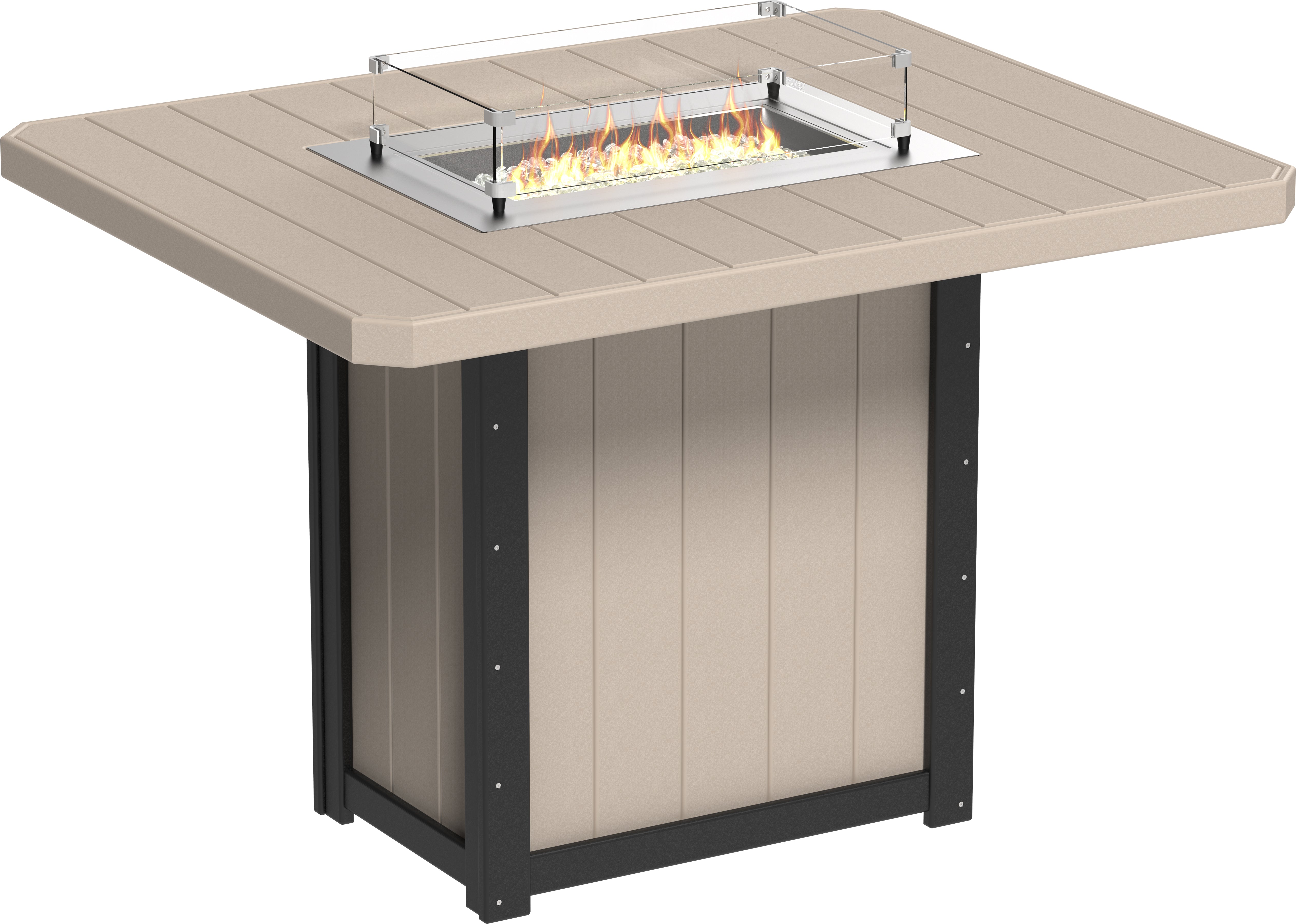 LuxCraft Lumin Fire Table 62 Rectangular