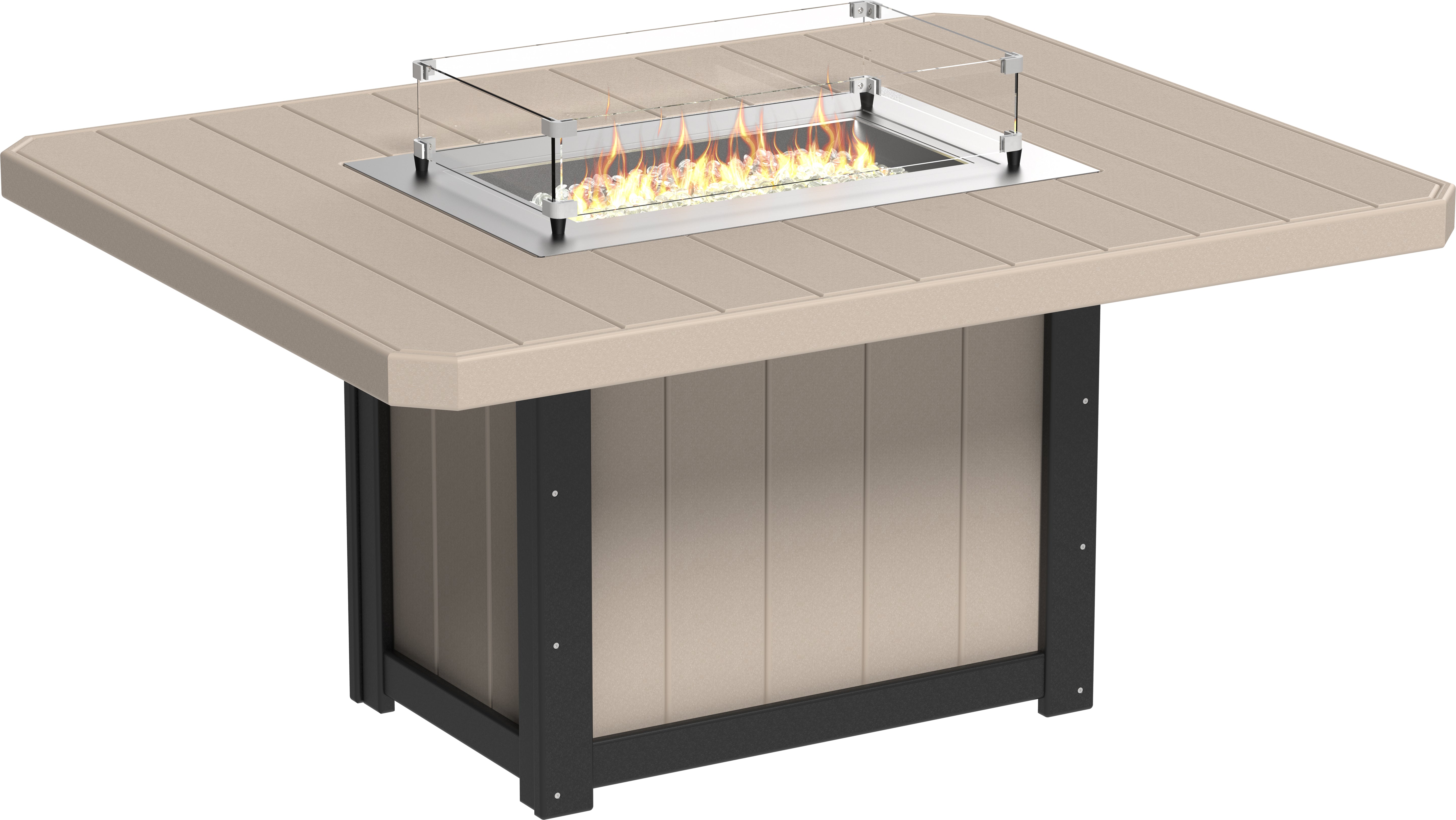 LuxCraft Lumin Fire Table 62 Rectangular