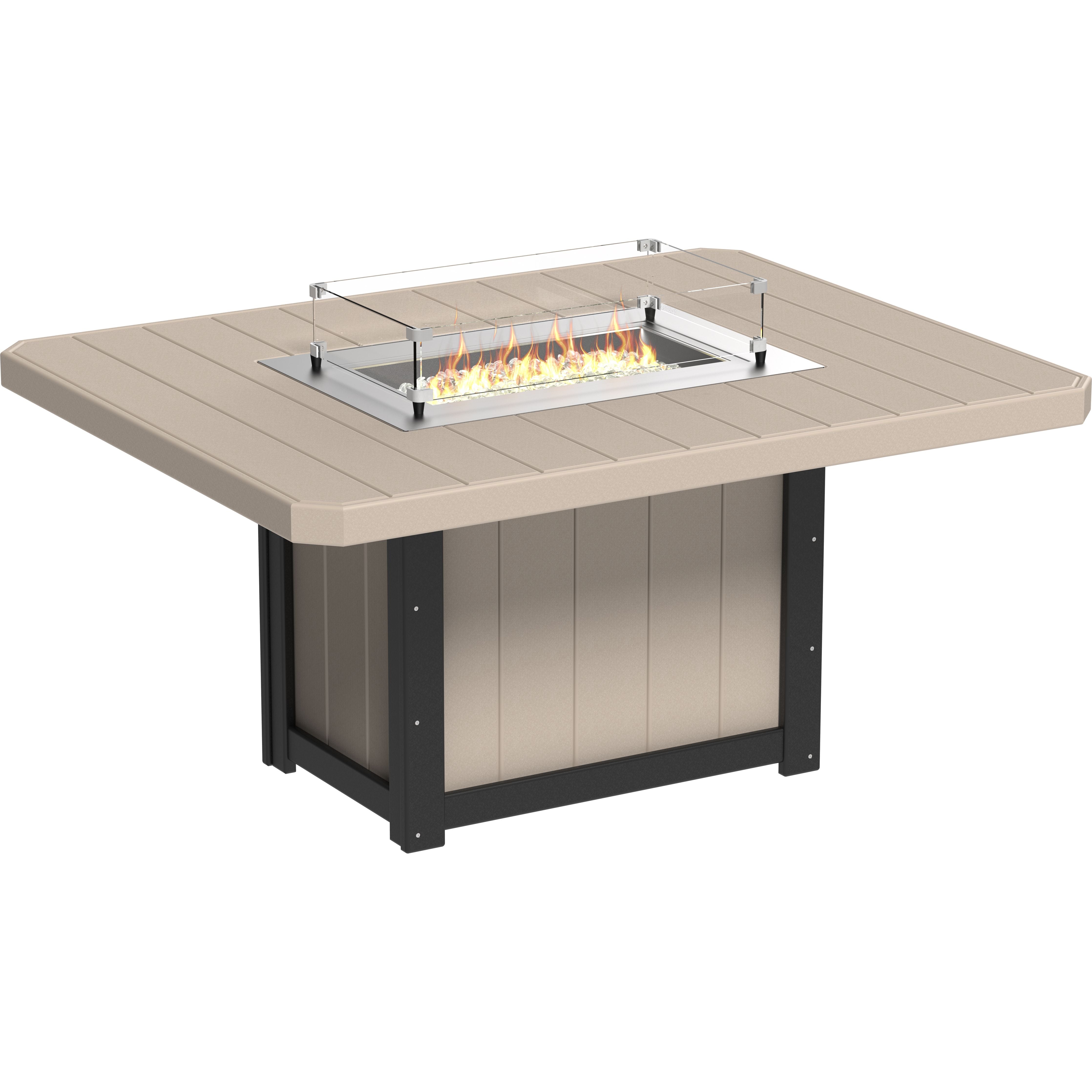 LuxCraft Lumin Fire Table 62 Rectangular
